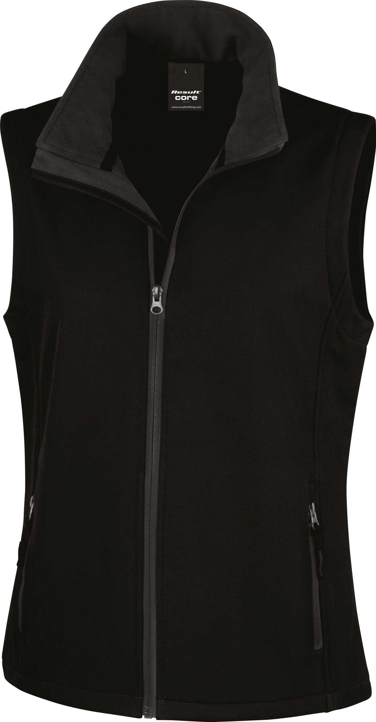 Chaleco Softshell Printable mujer Black / Black