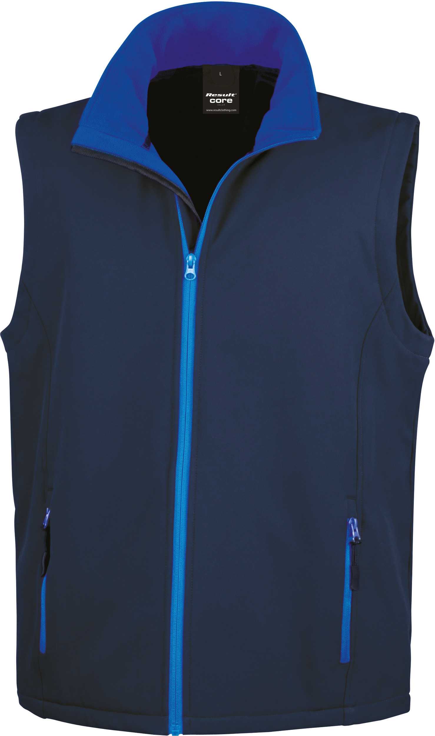 Chaleco Softshell Printable hombre Navy / Royal