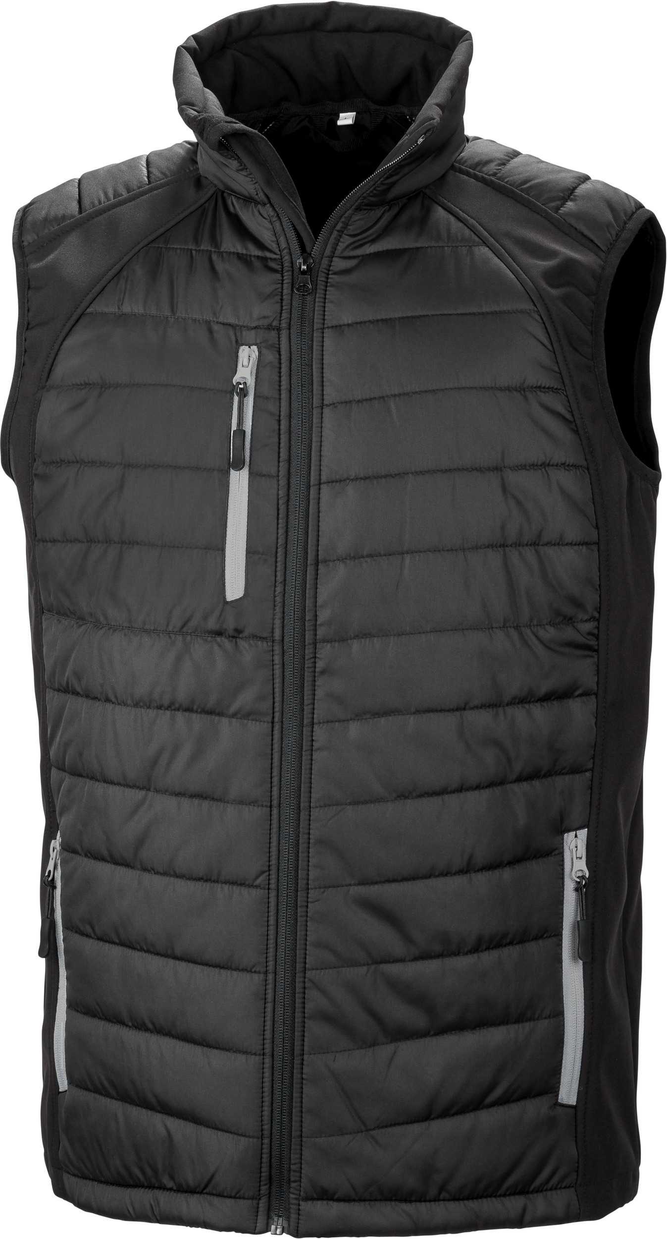 Chaleco Softshell Black Compass acolchado reciclado Black / Grey