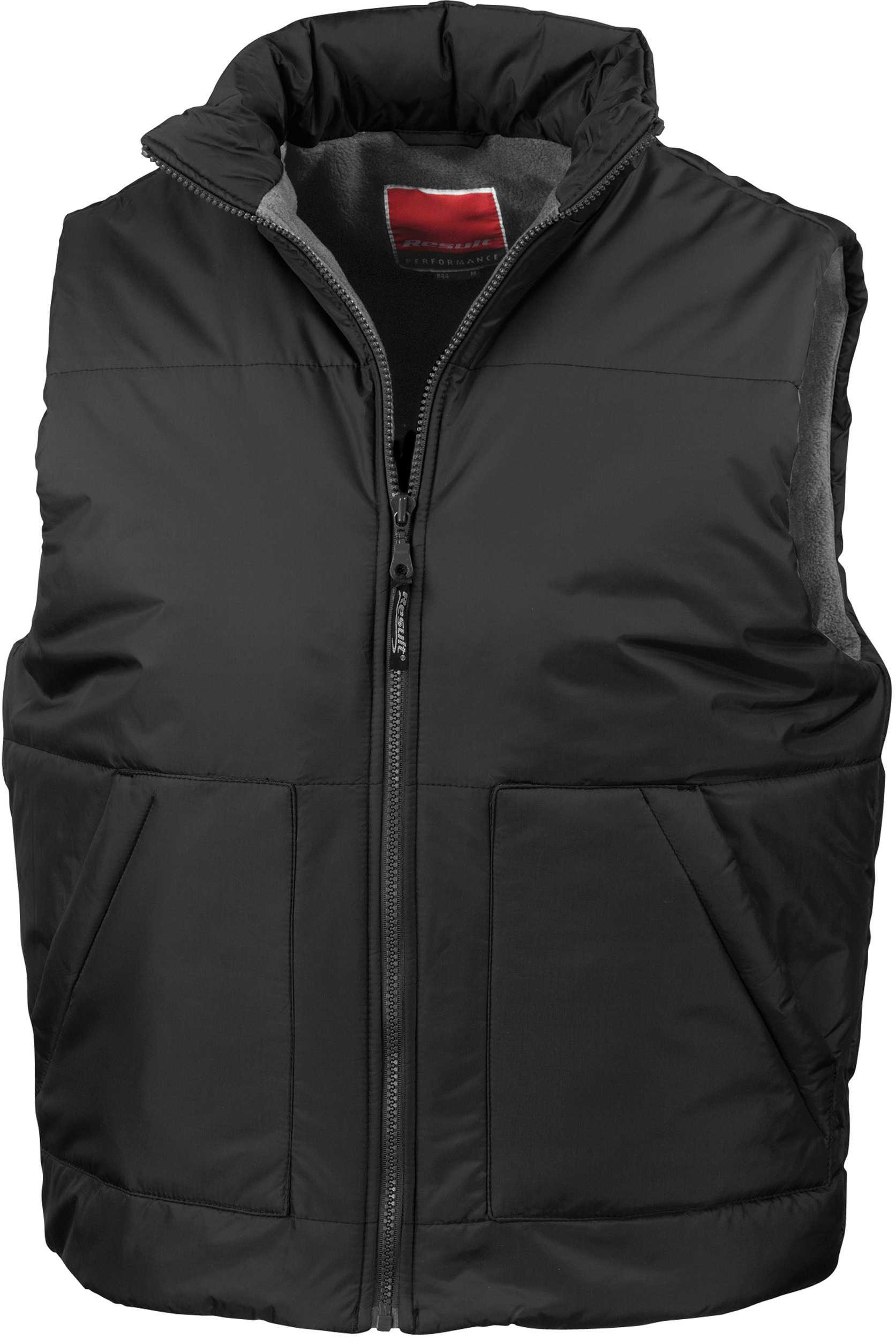 Chaleco acolcado con forro polar Black