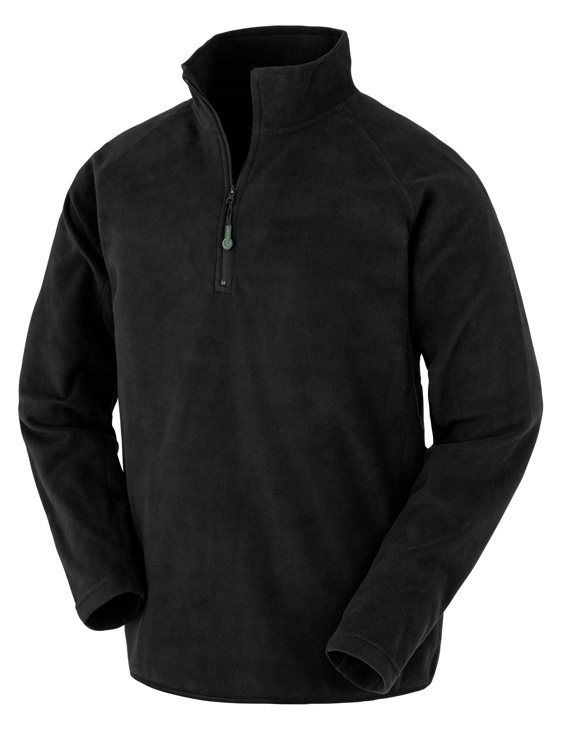 Micropolar 1/4 cremallera - Material reciclado Black