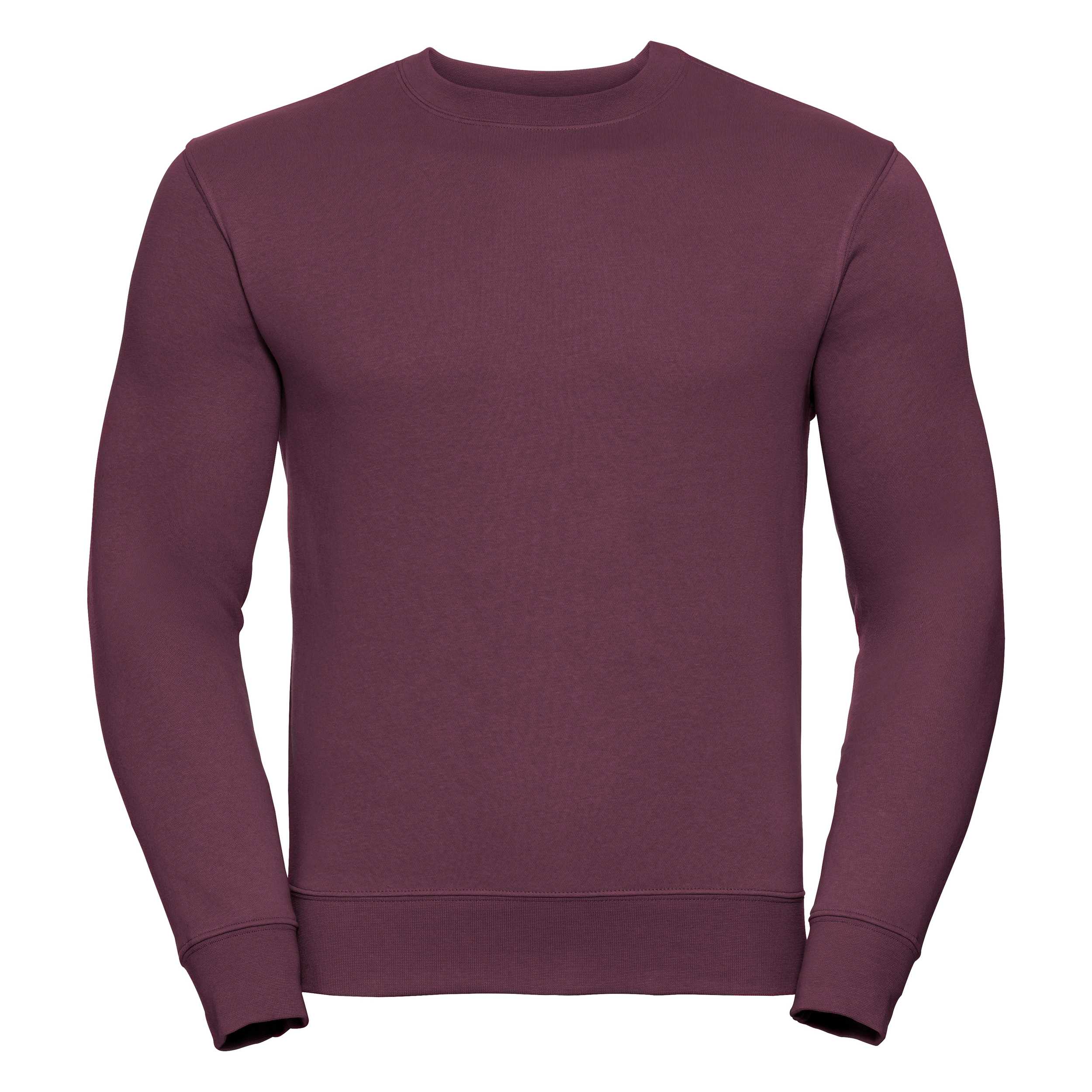Sudadera Authentic cuello redondo Burgundy