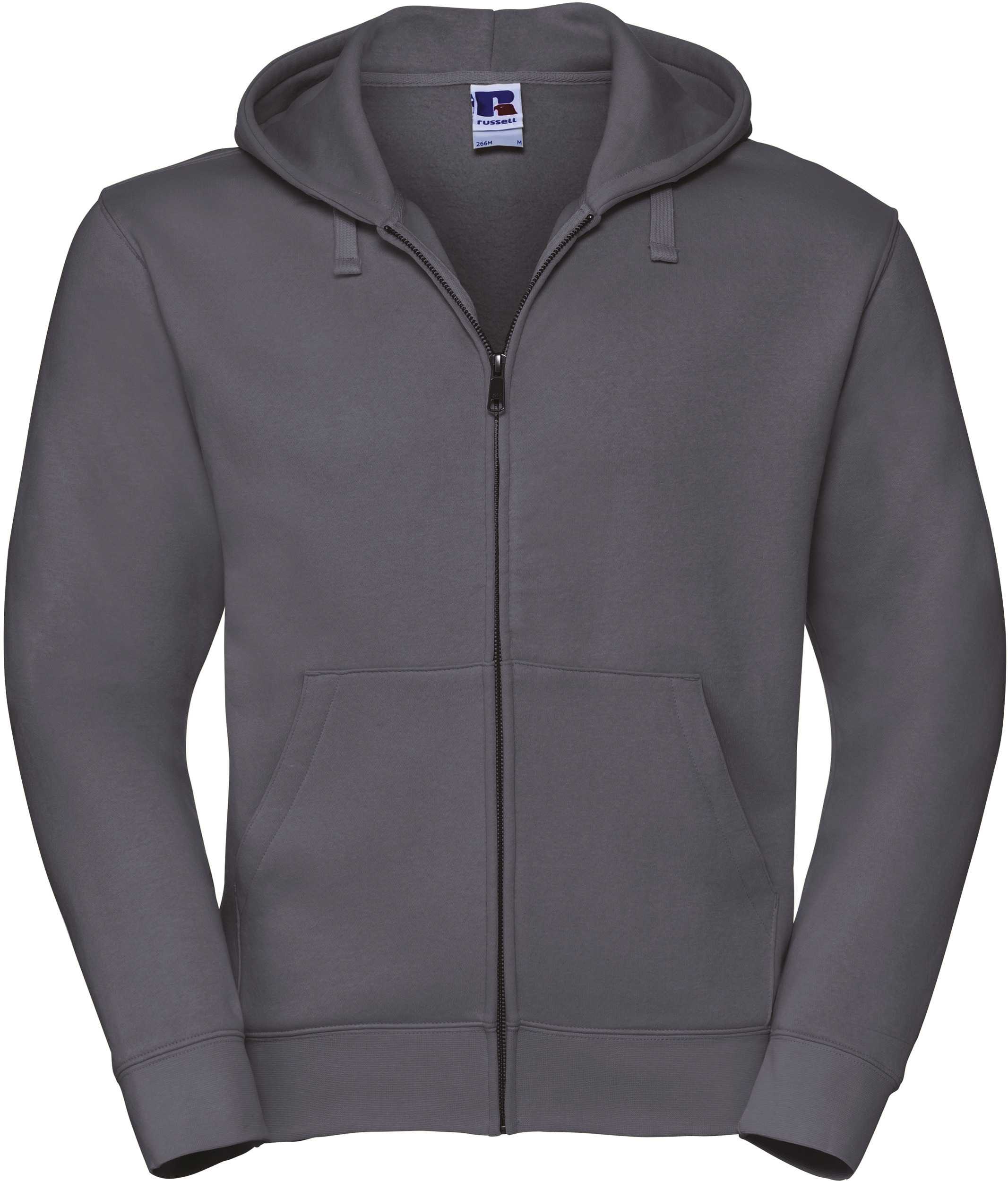 Sudadera Authentic con cremallera y capucha Convoy Grey