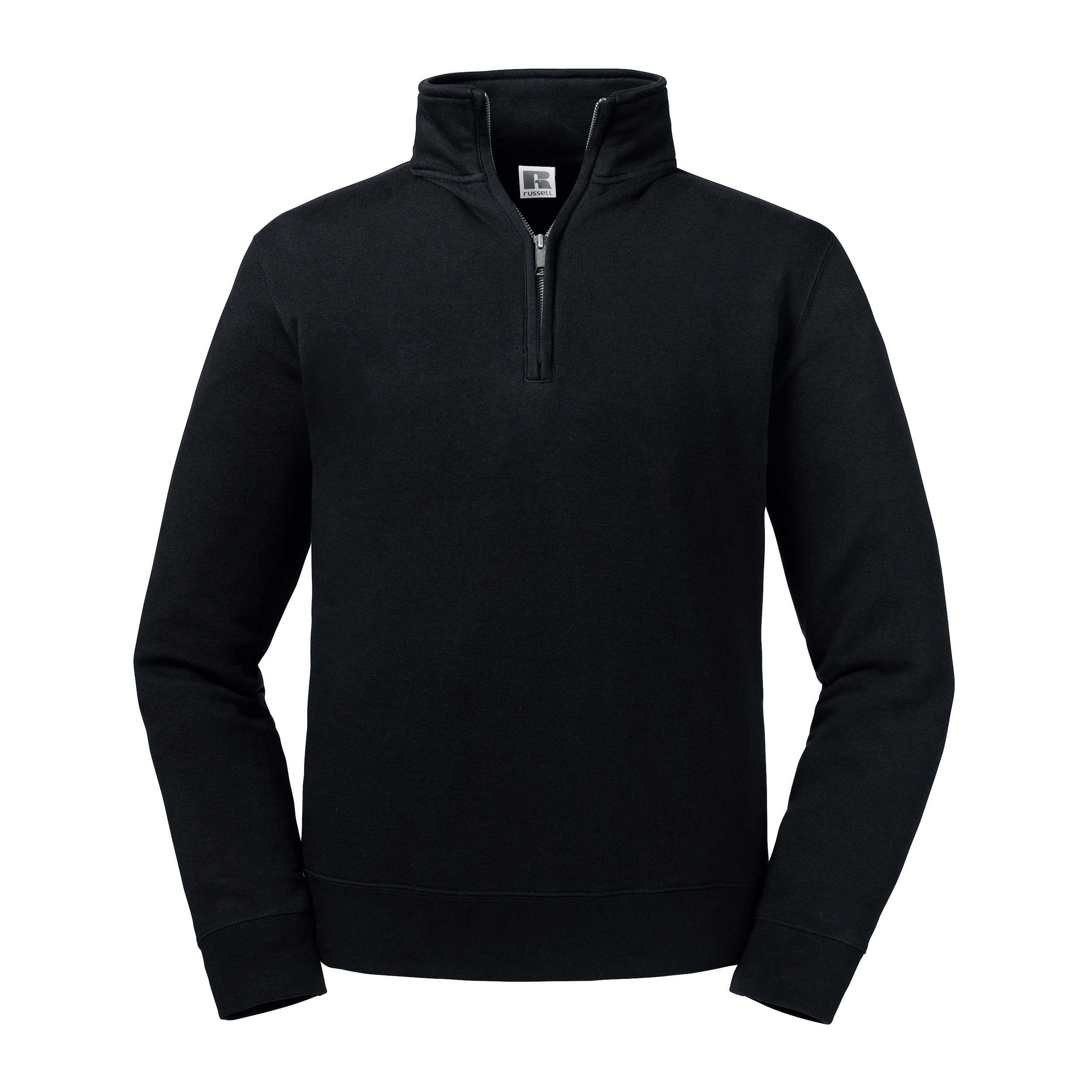 Sudadera Authentic 1/4 cremallera Black