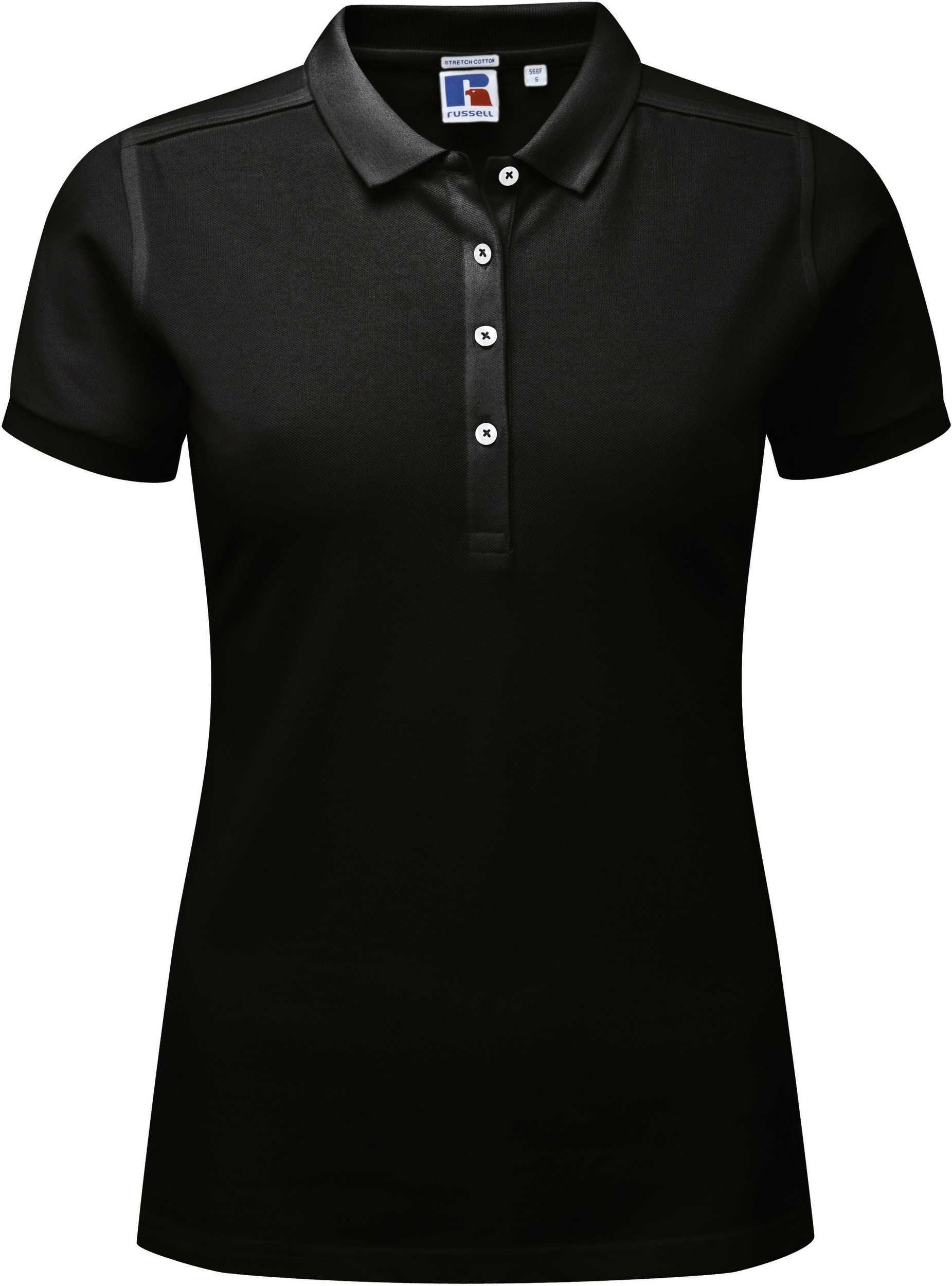 Polo Stretch mujer Black