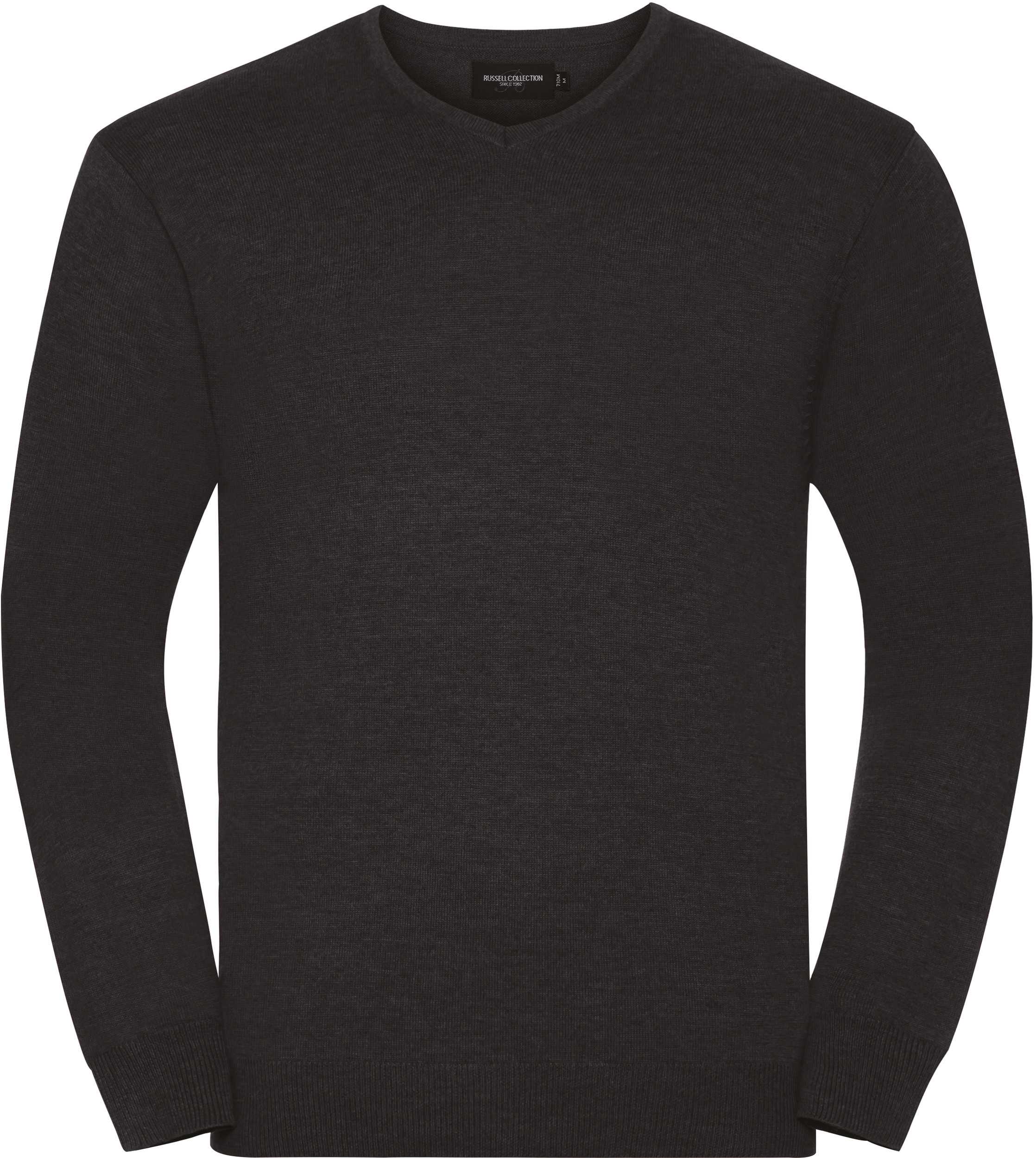 Jersey cuello de pico hombre Charcoal Marl