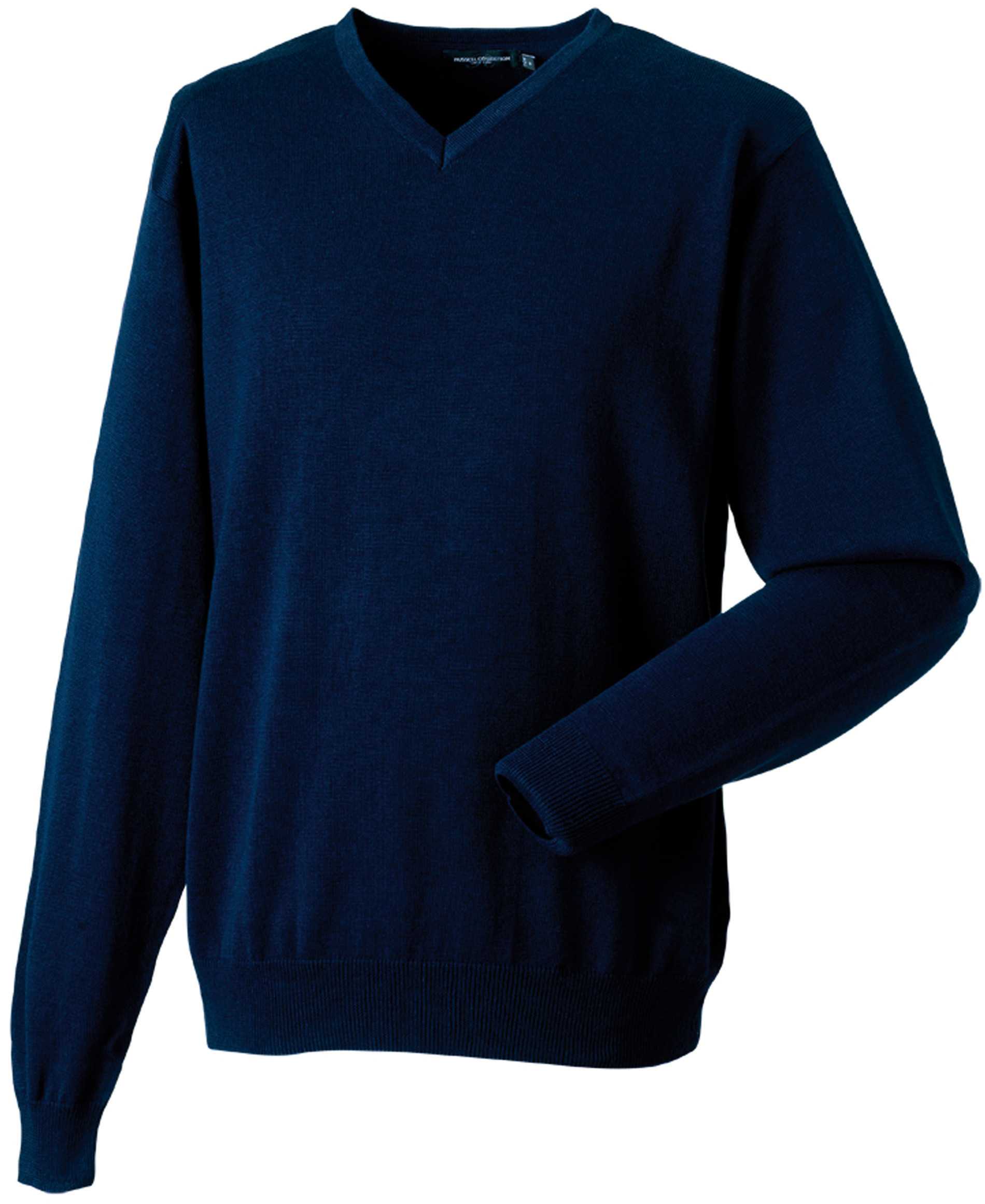 Jersey cuello de pico hombre French Navy