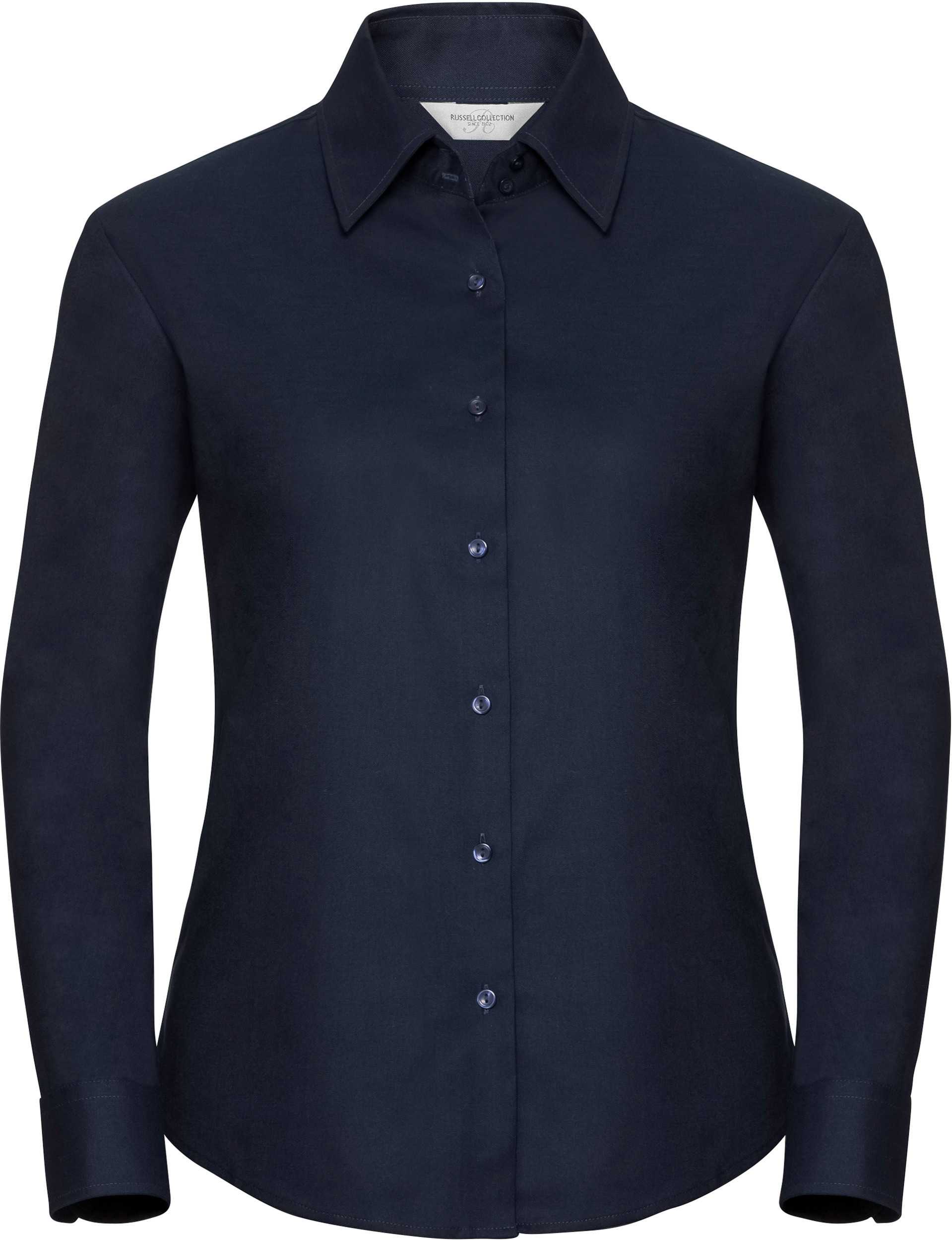 Camisa Oxford manga larga mujer Bright Navy