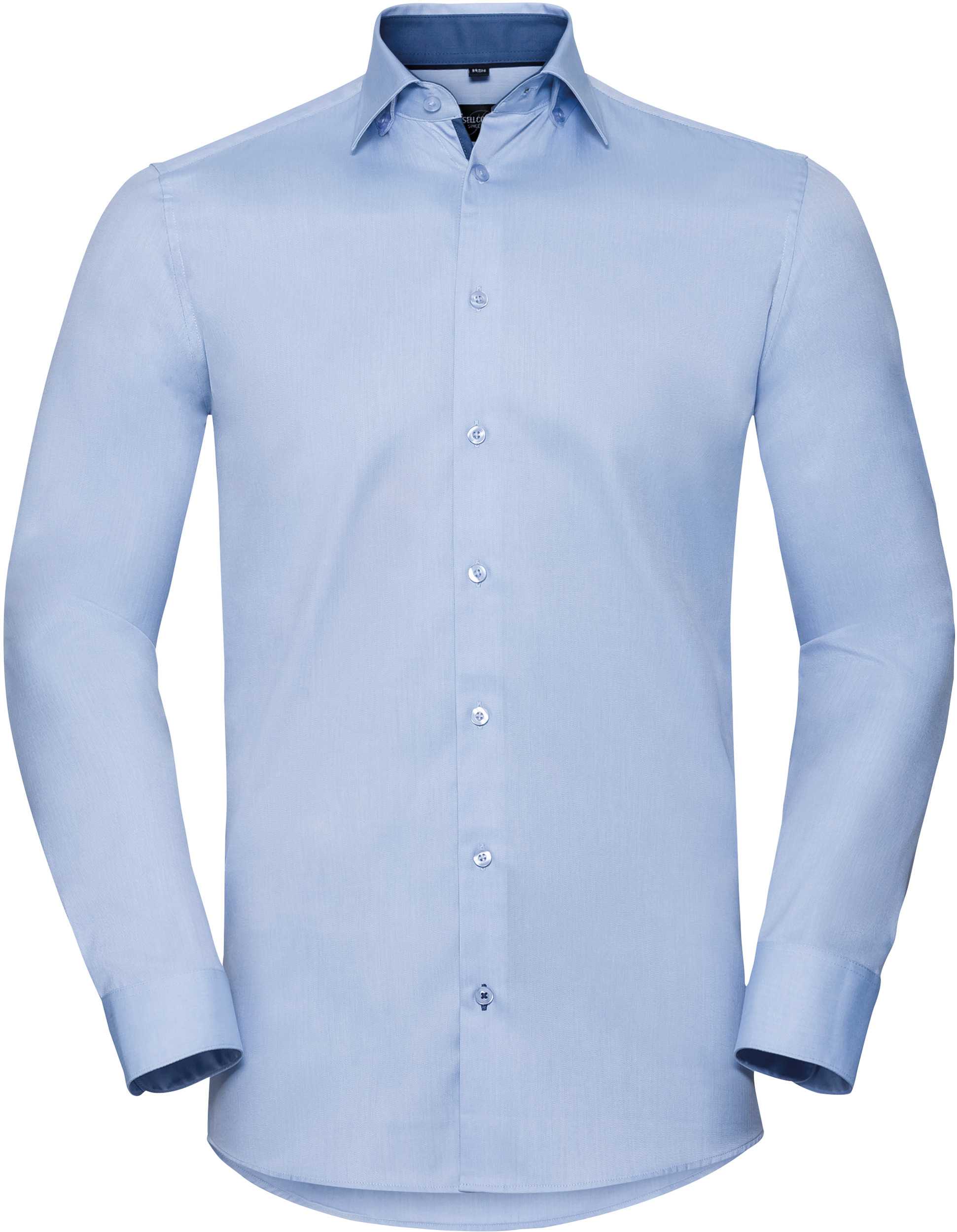 Camisa Espiga manga larga Light Blue / Mid Blue / Bright Navy