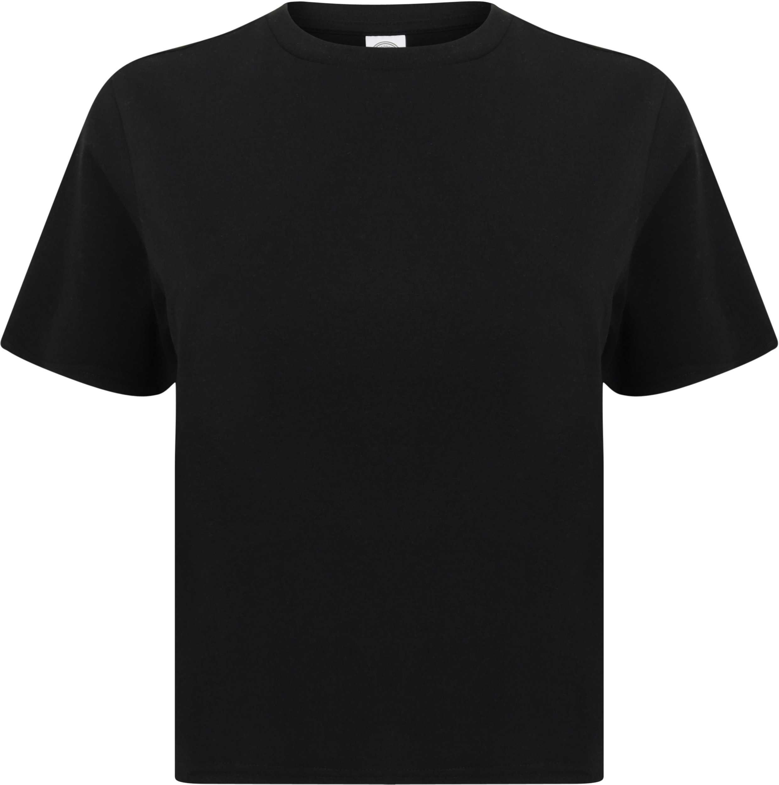 Camiseta Corta - corte recto mujer Black
