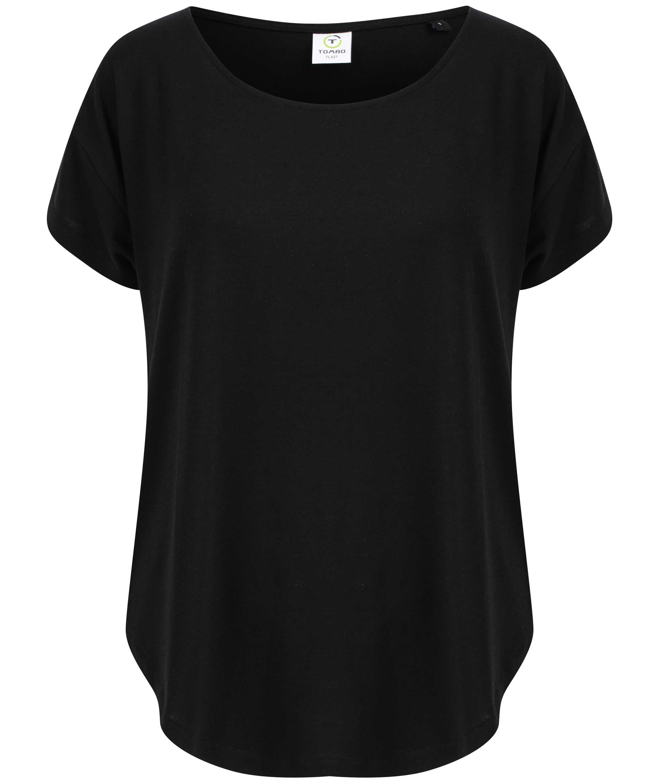 Camiseta scoop neck mujer Black