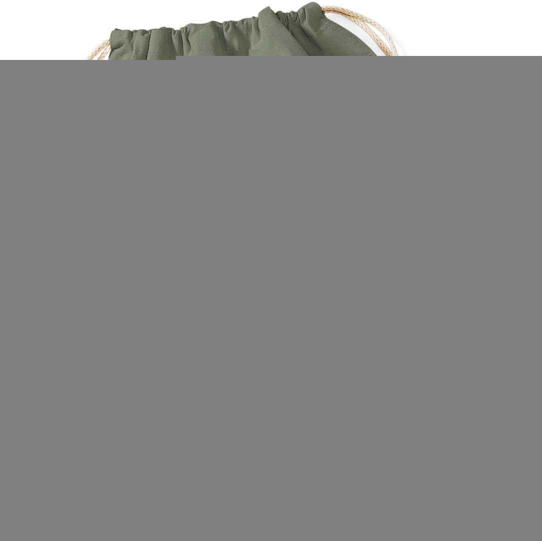 Bolsa gimnasio de algodón Olive Green