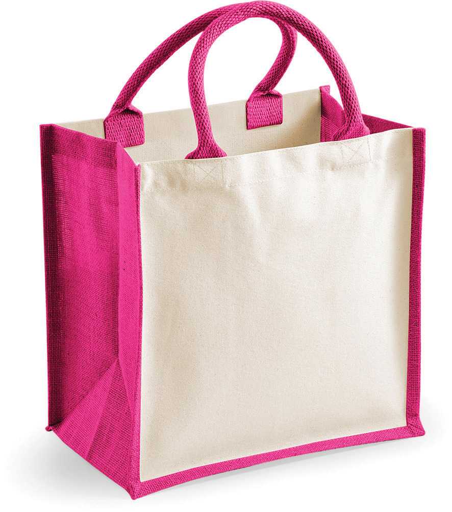 Bolsa de yute Fuchsia