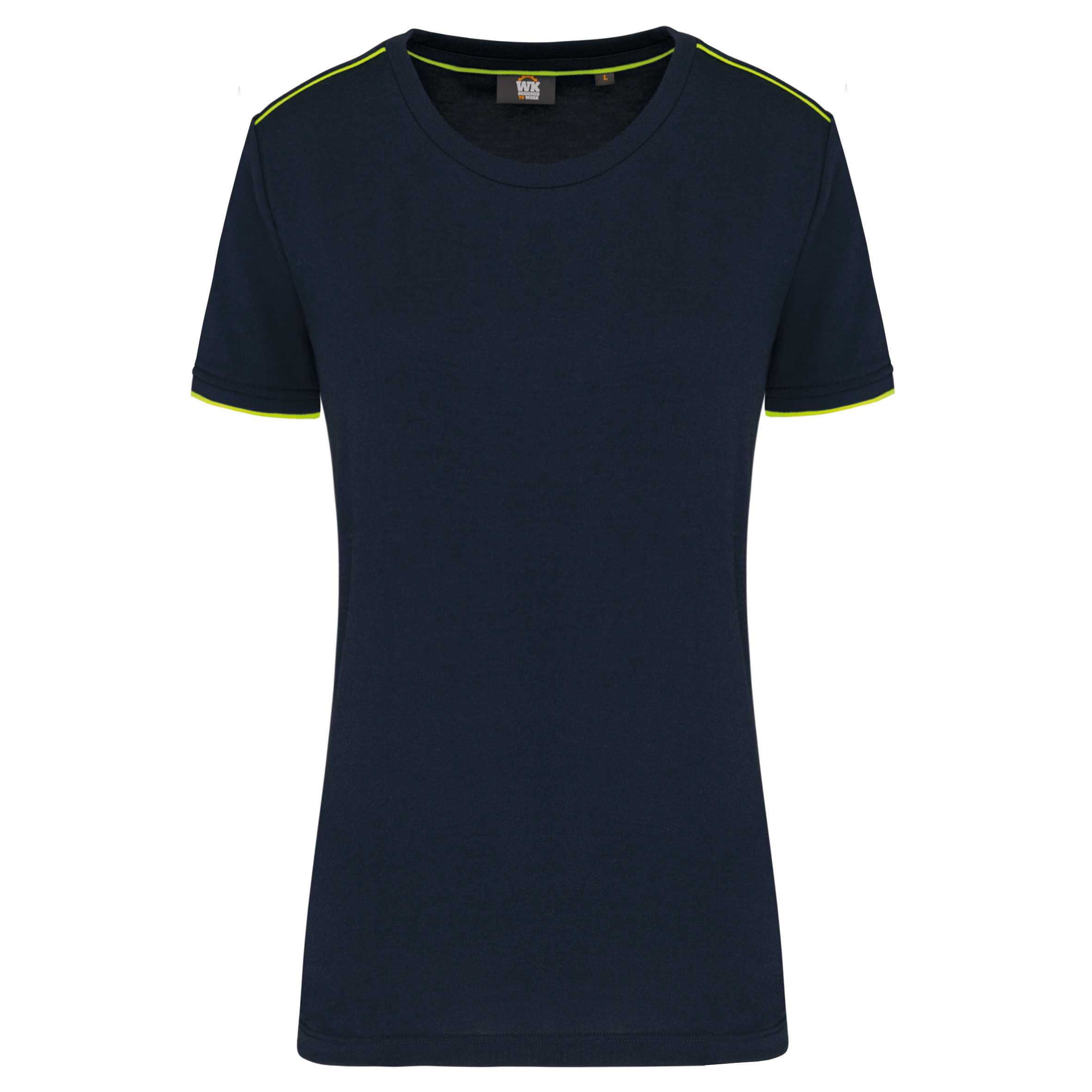 Camiseta Day To Day mujer Navy / Fluorescent Yellow