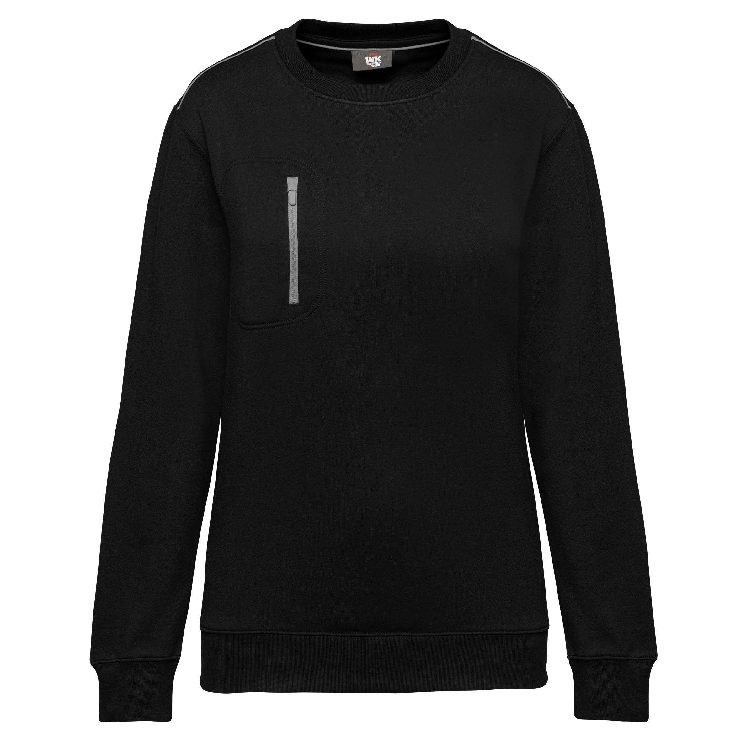 Sudadera Day To Day con bolsillo a zip contraste - Unisex Black / Silver