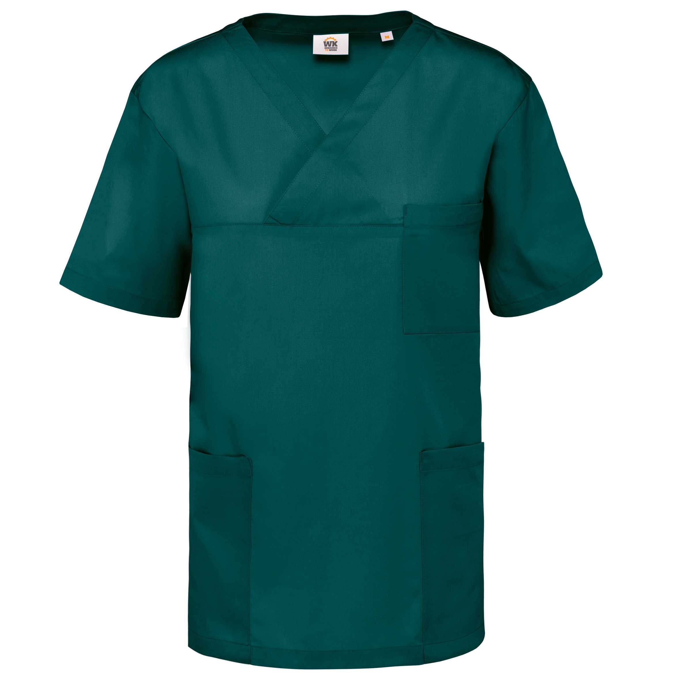 Casaca polialgodón manga corta – Unisex Emerald Green