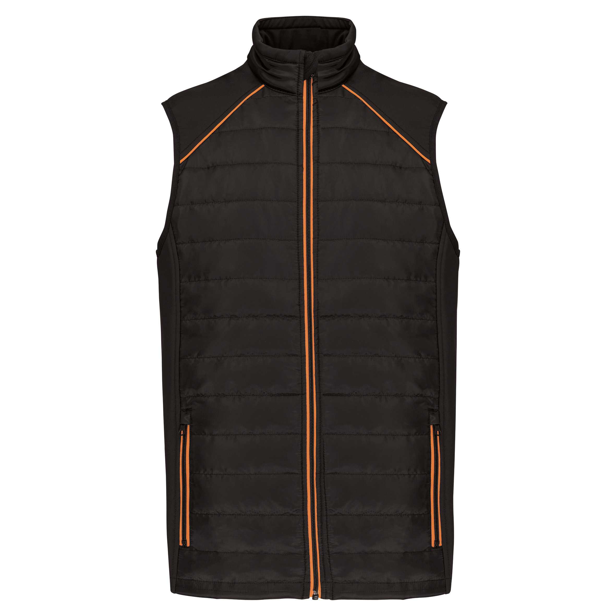 Chaleco Day To Day bimaterial - Unisex Black / Orange