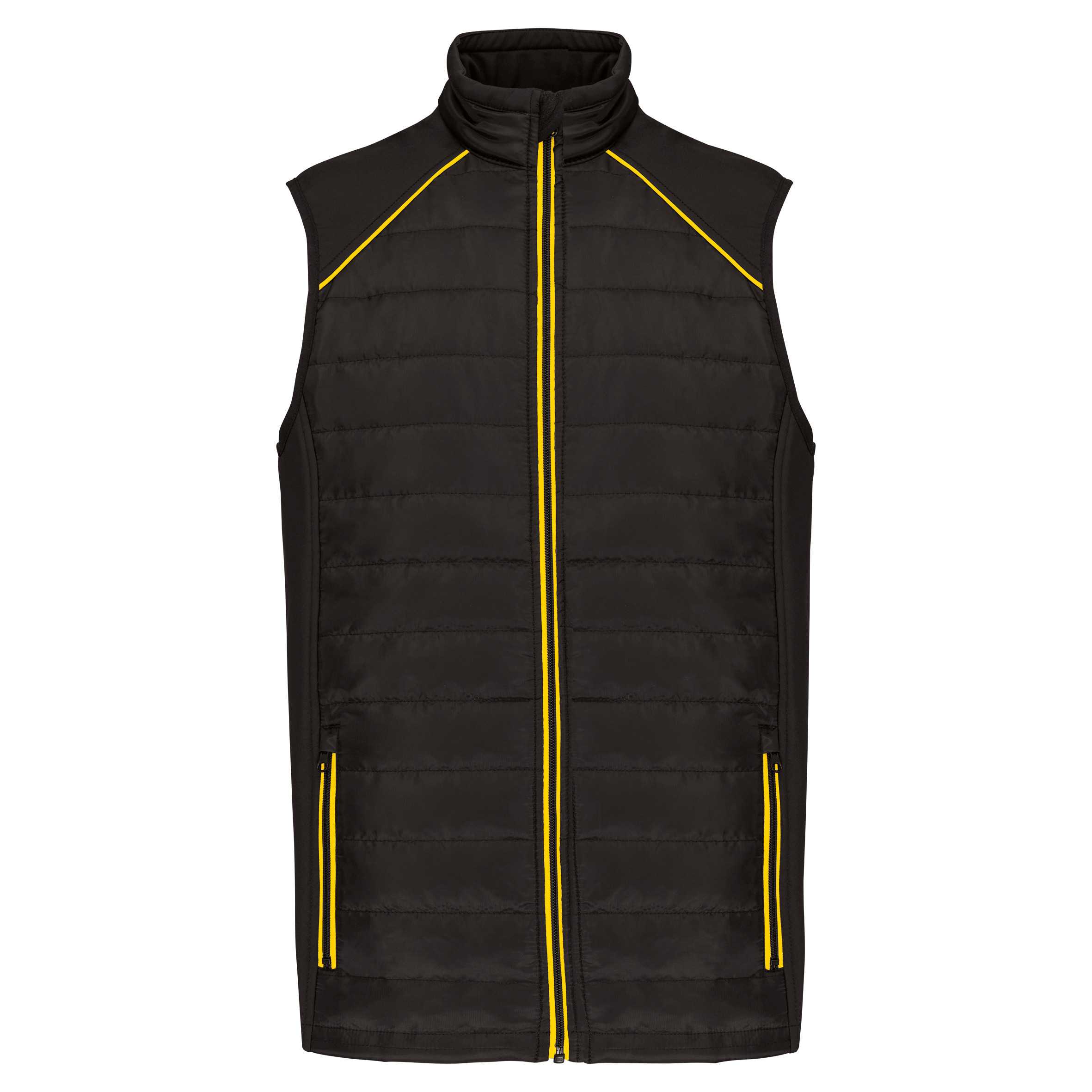 Chaleco Day To Day bimaterial - Unisex Black / Yellow