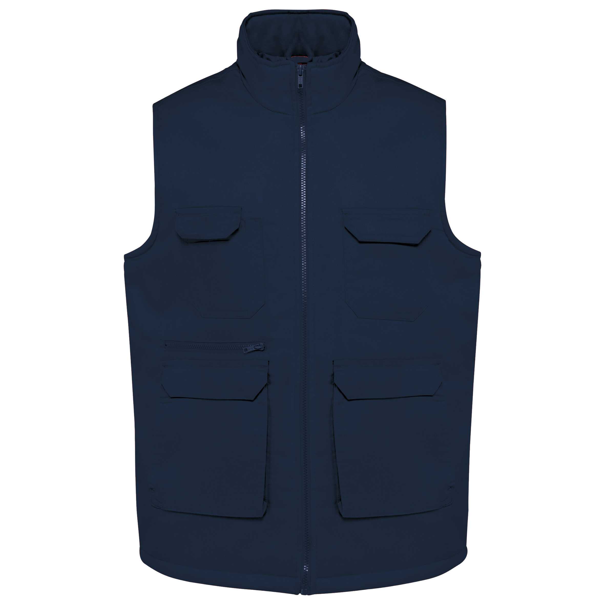 Chaleco polialgodón multibolsillos acolchado - Unisex Navy
