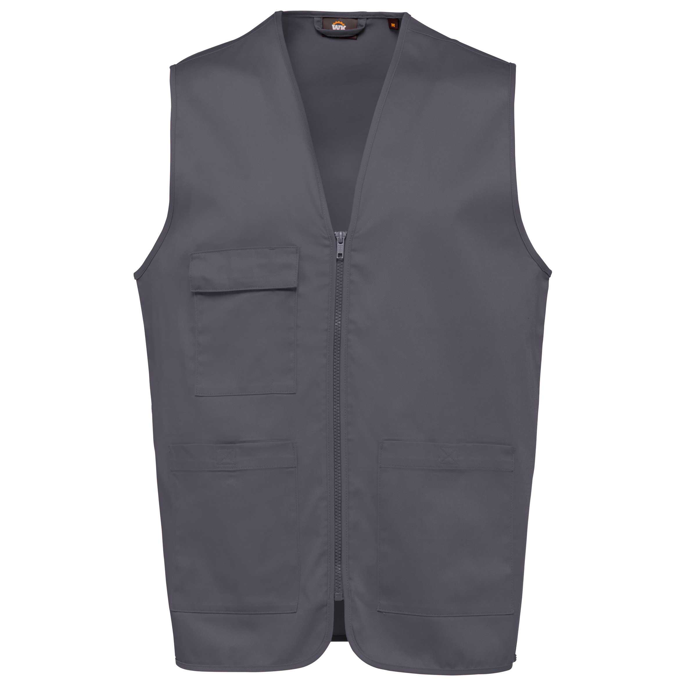 Chaleco polialgodón multibolsillos - Unisex Convoy Grey