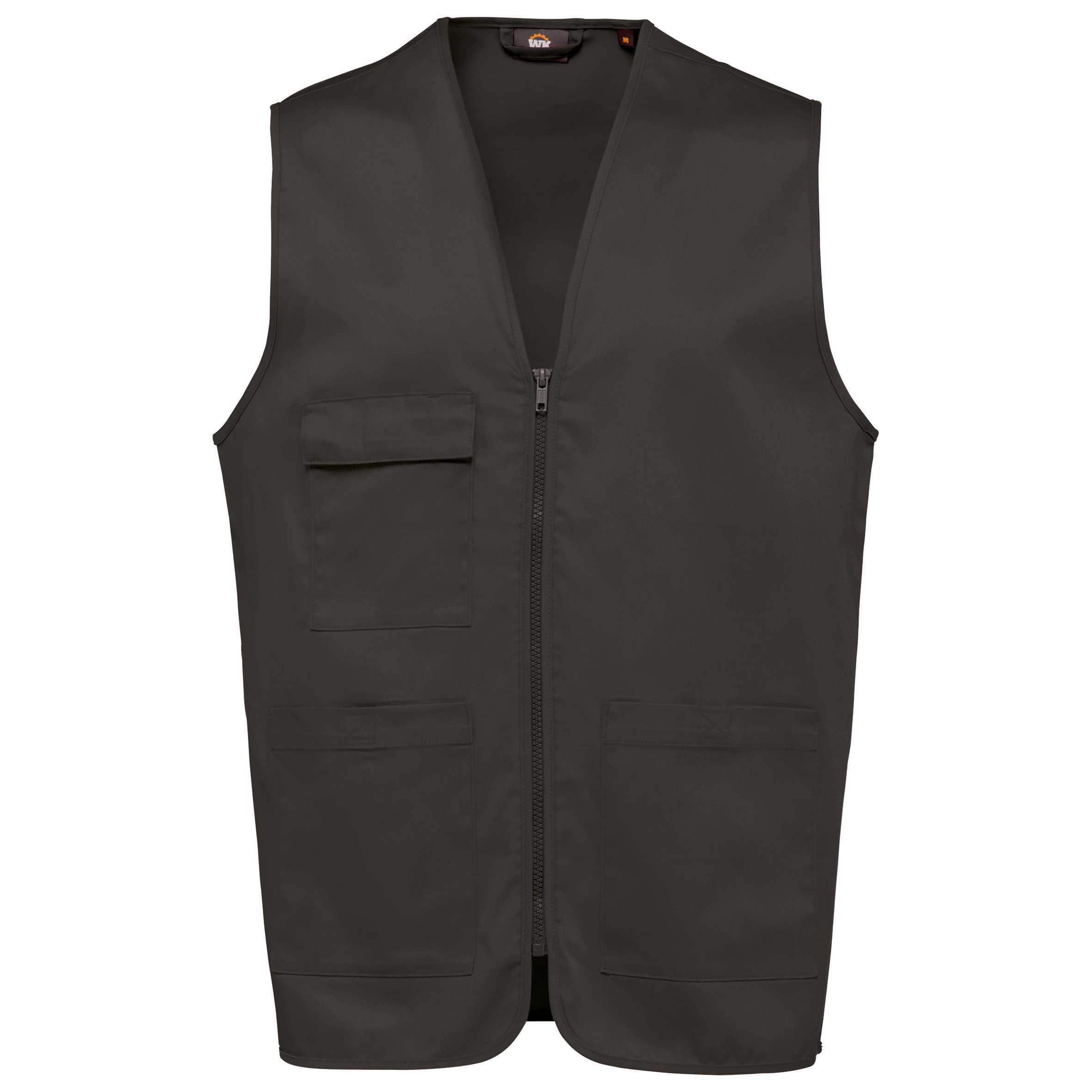 Chaleco polialgodón multibolsillos - Unisex Dark Grey