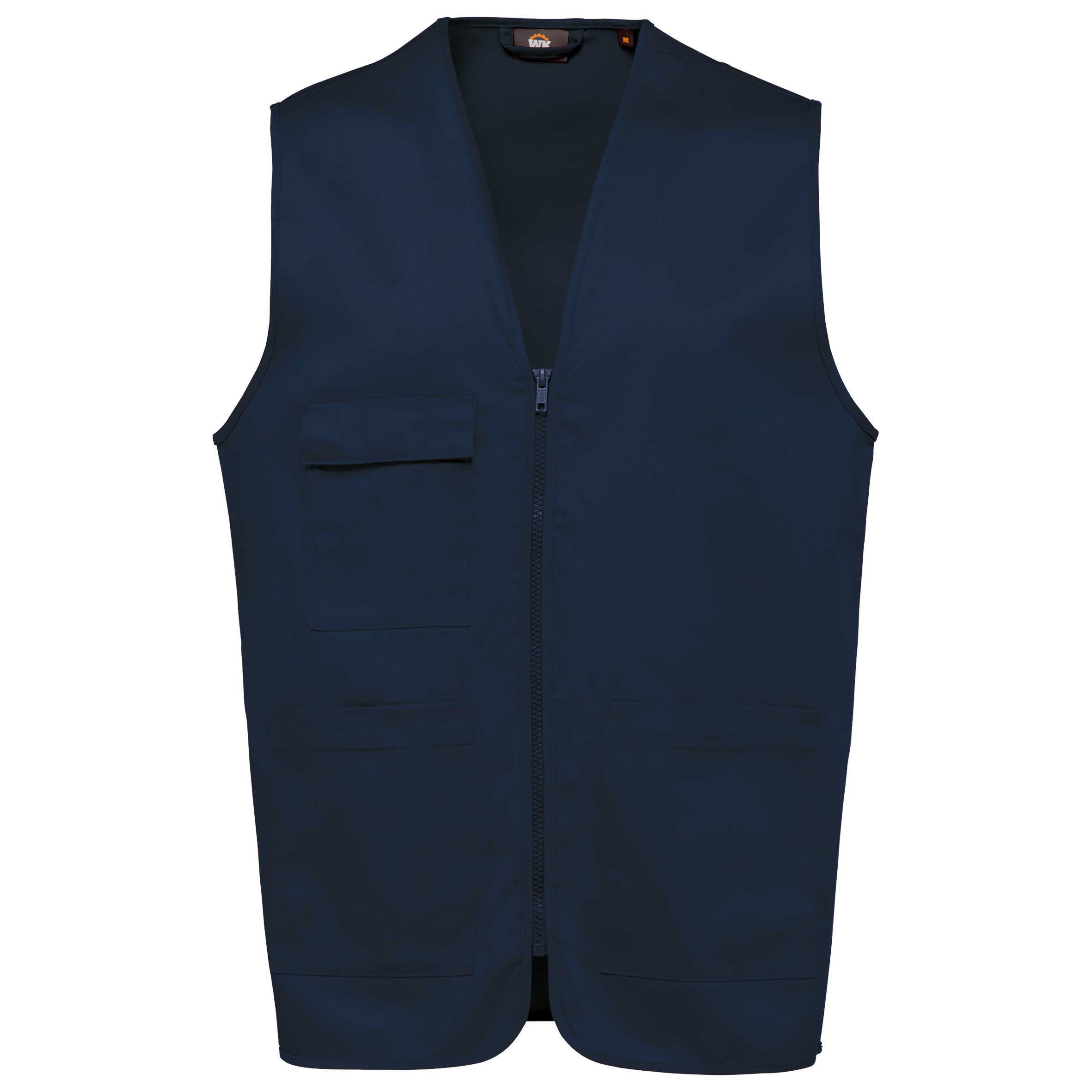 Chaleco polialgodón multibolsillos - Unisex Navy