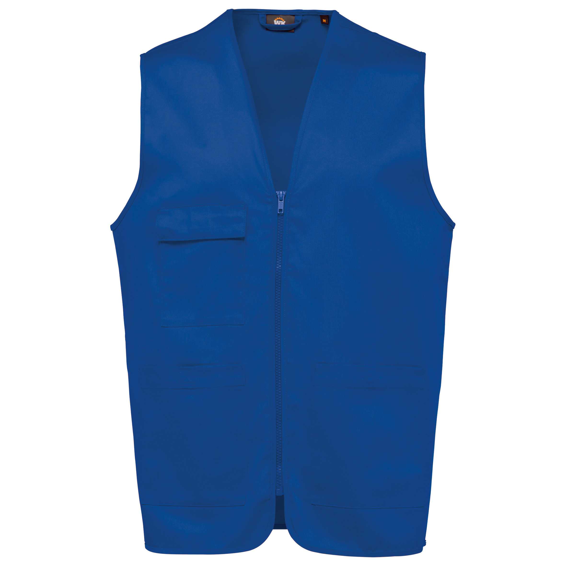 Chaleco polialgodón multibolsillos - Unisex Royal Blue