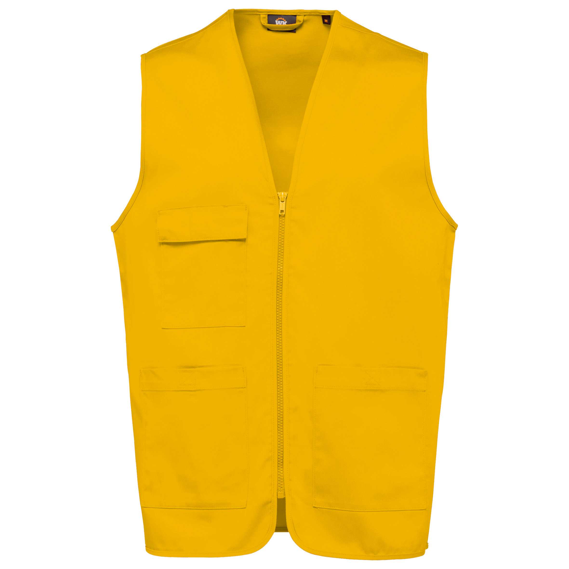Chaleco polialgodón multibolsillos - Unisex Yellow