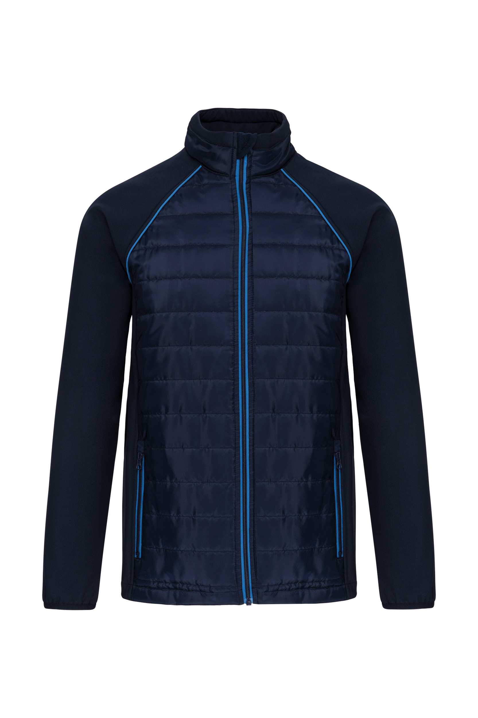 Chaqueta Day To day bimaterial - Unisex Navy / Light Royal Blue