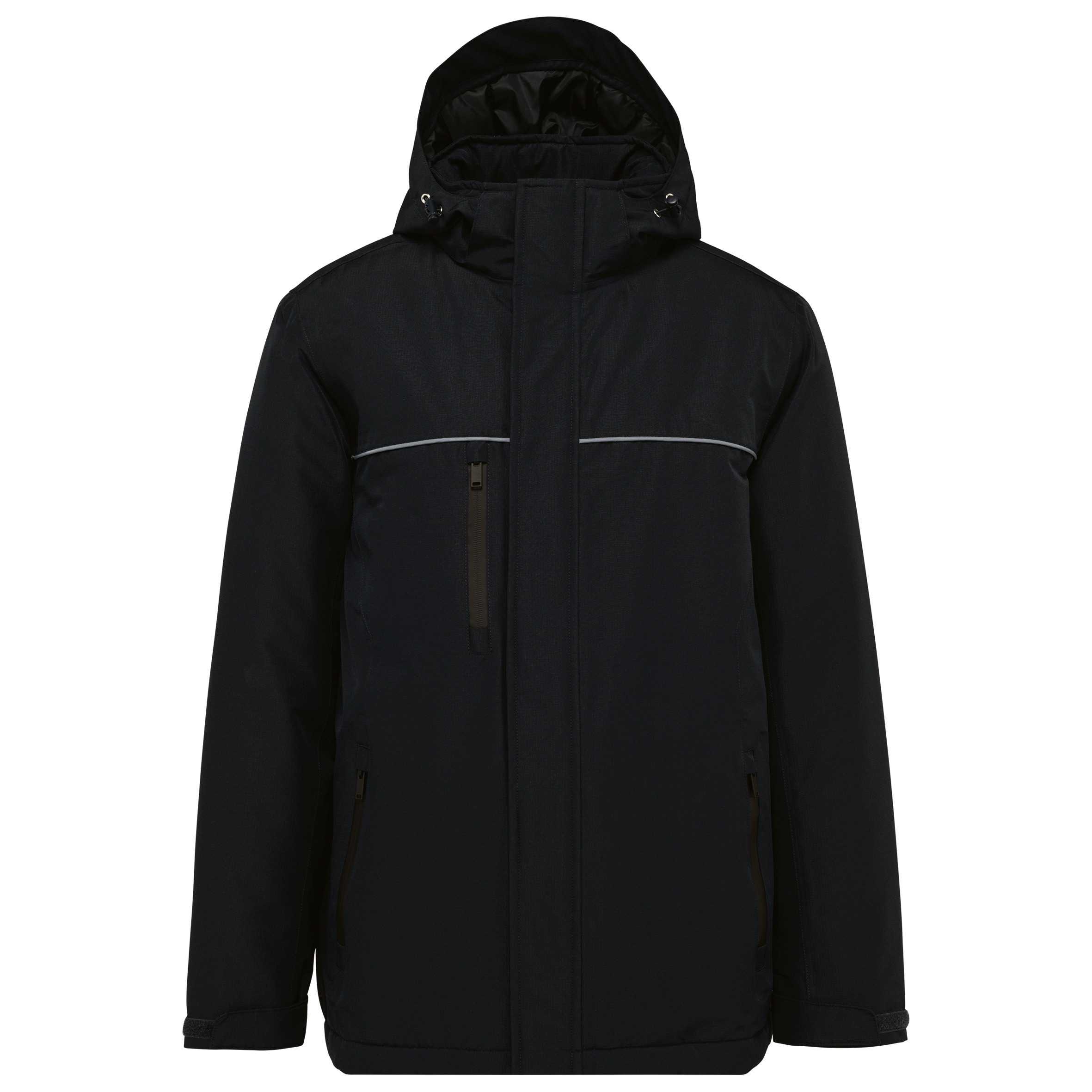 Parka Performance con capucha - Unisex Black
