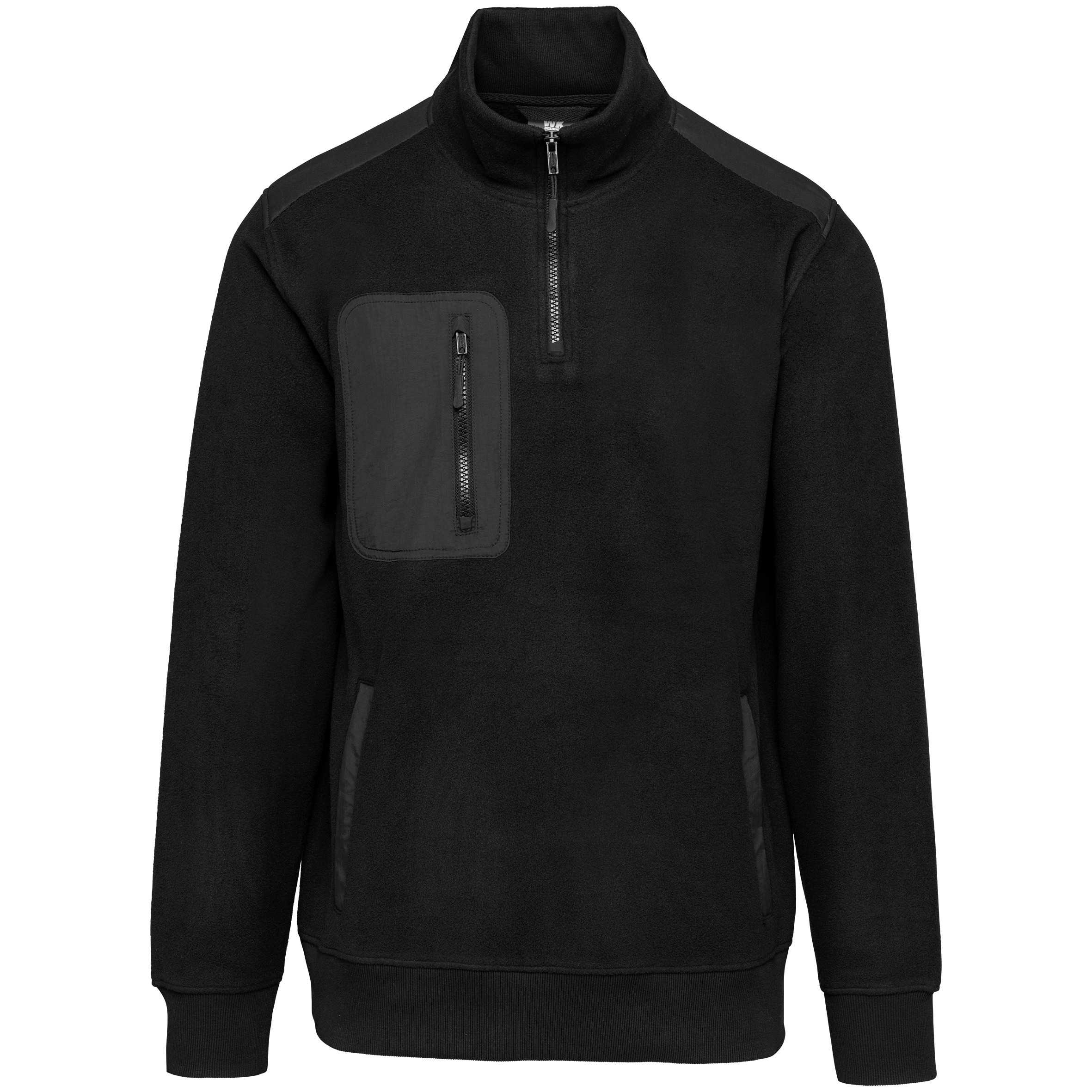 Polar 1/4 cremallera ecorresponsable unisex Black