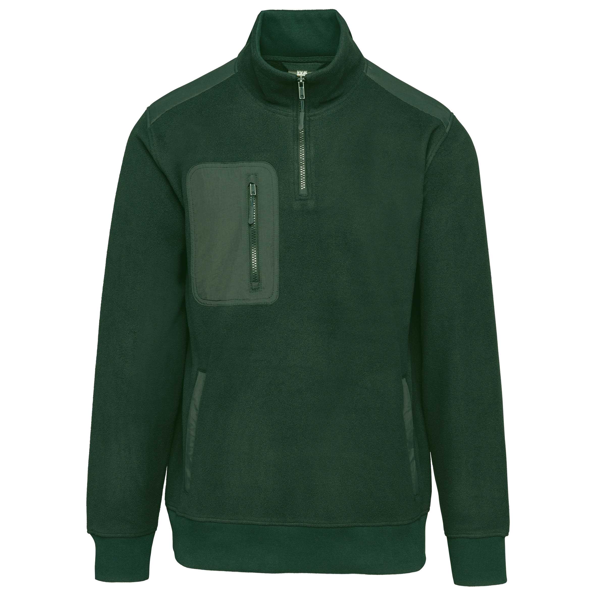 Polar 1/4 cremallera ecorresponsable unisex Forest Green