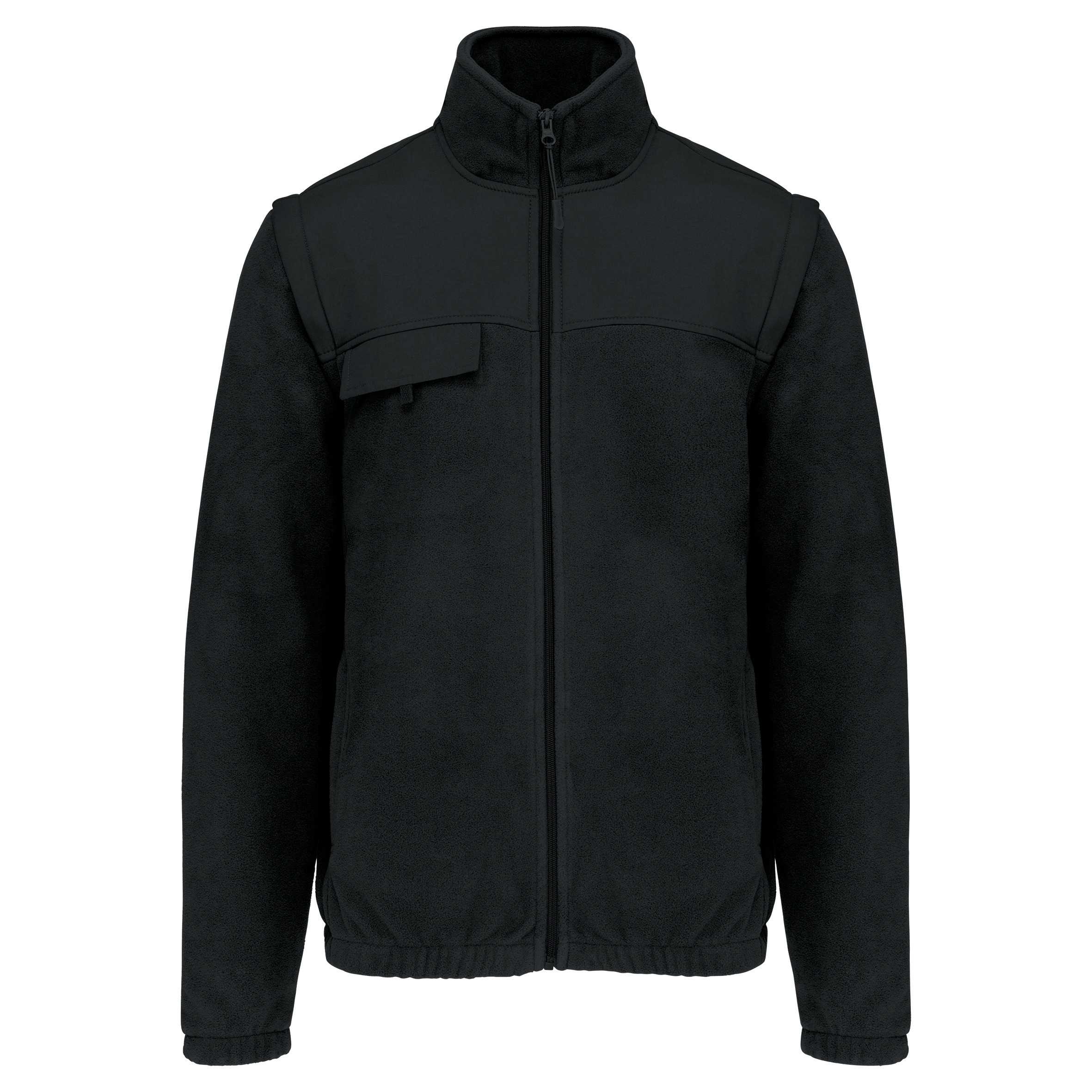 Chaqueta polar con mangas extraíbles Black