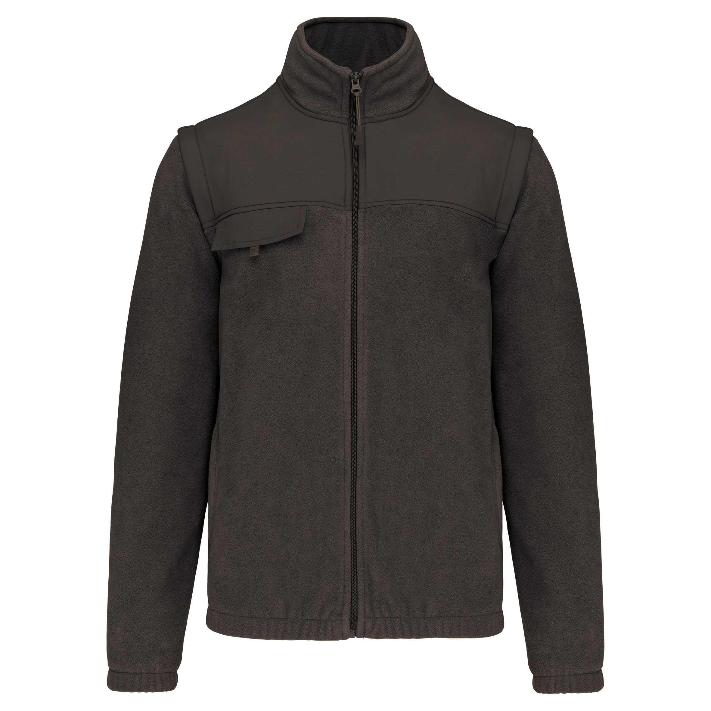 Chaqueta polar con mangas extraíbles Dark Grey