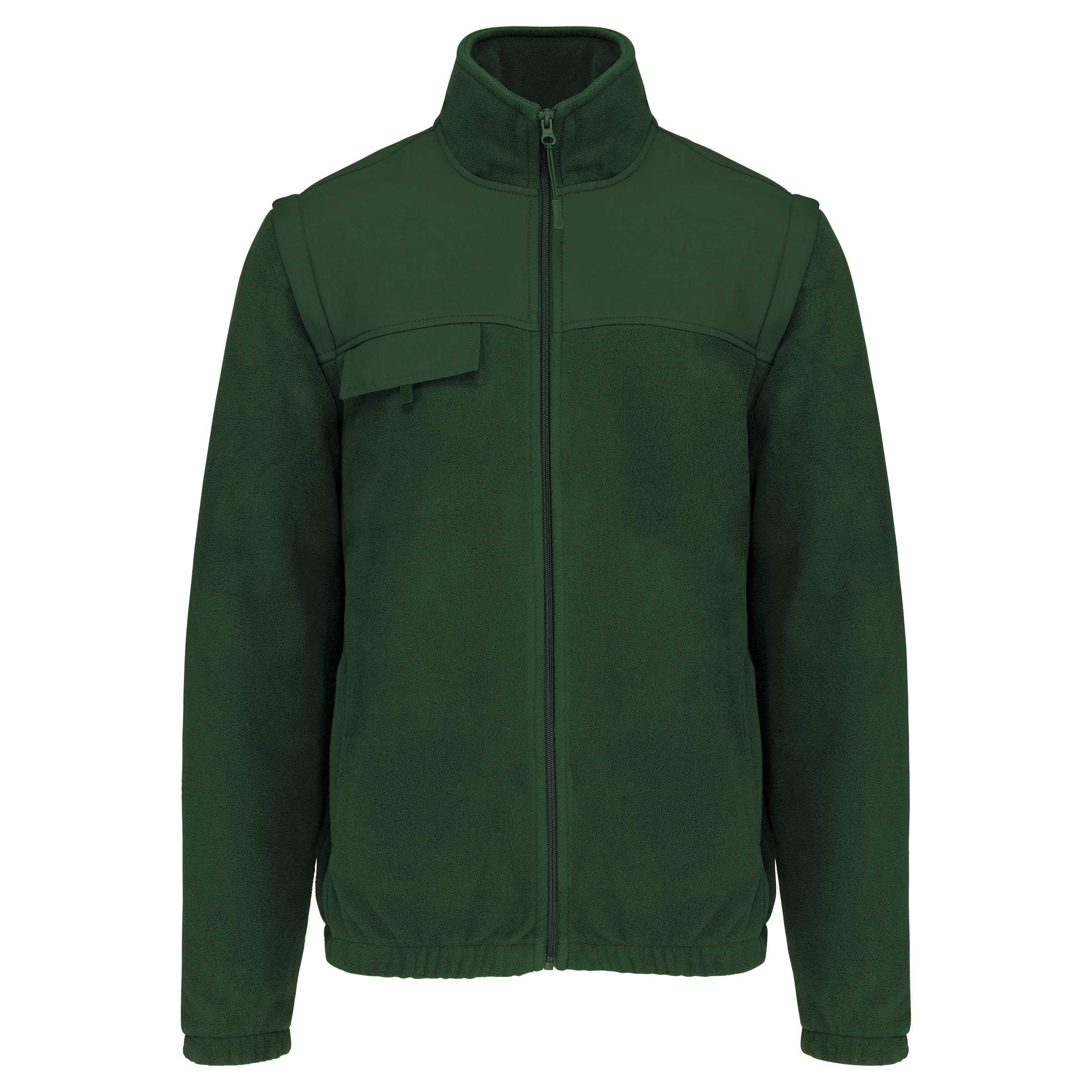 Chaqueta polar con mangas extraíbles Forest Green