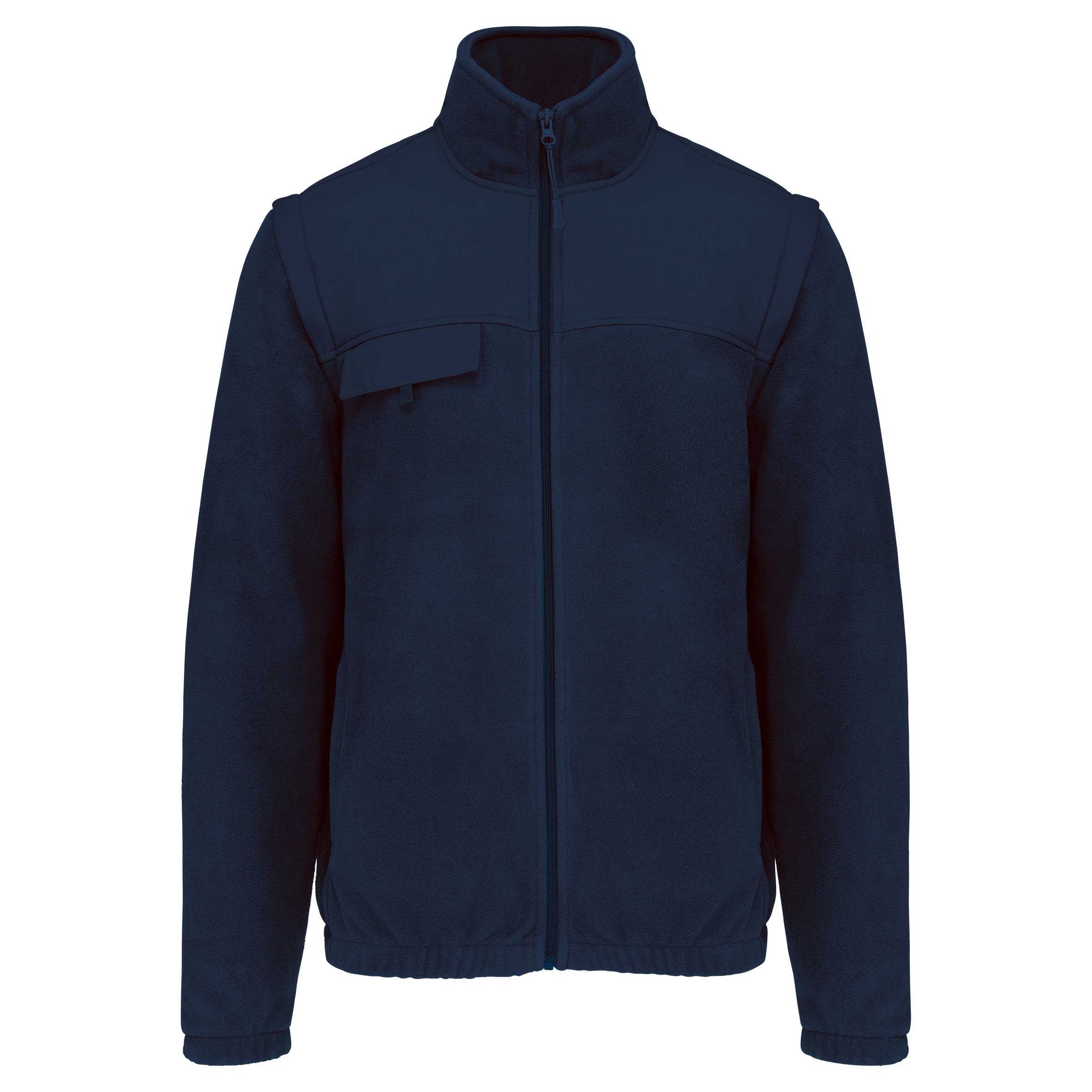 Chaqueta polar con mangas extraíbles Navy