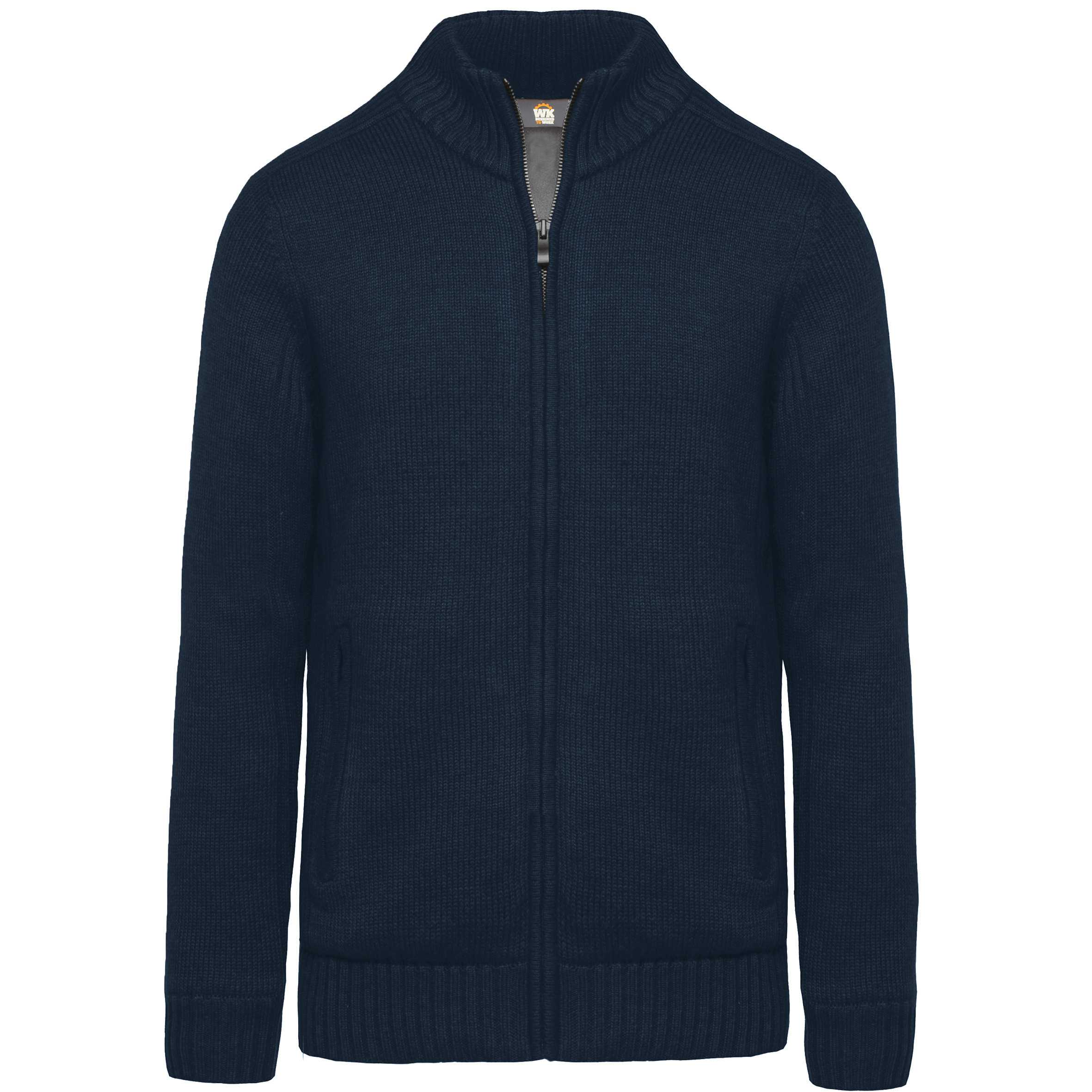 Cárdigan con forro polar hombre Navy