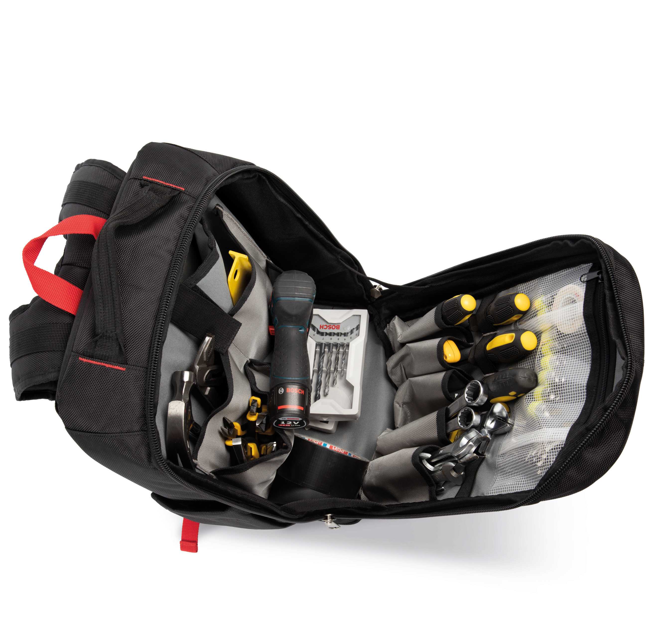 Mochila para herramientas y portátil Black / Red