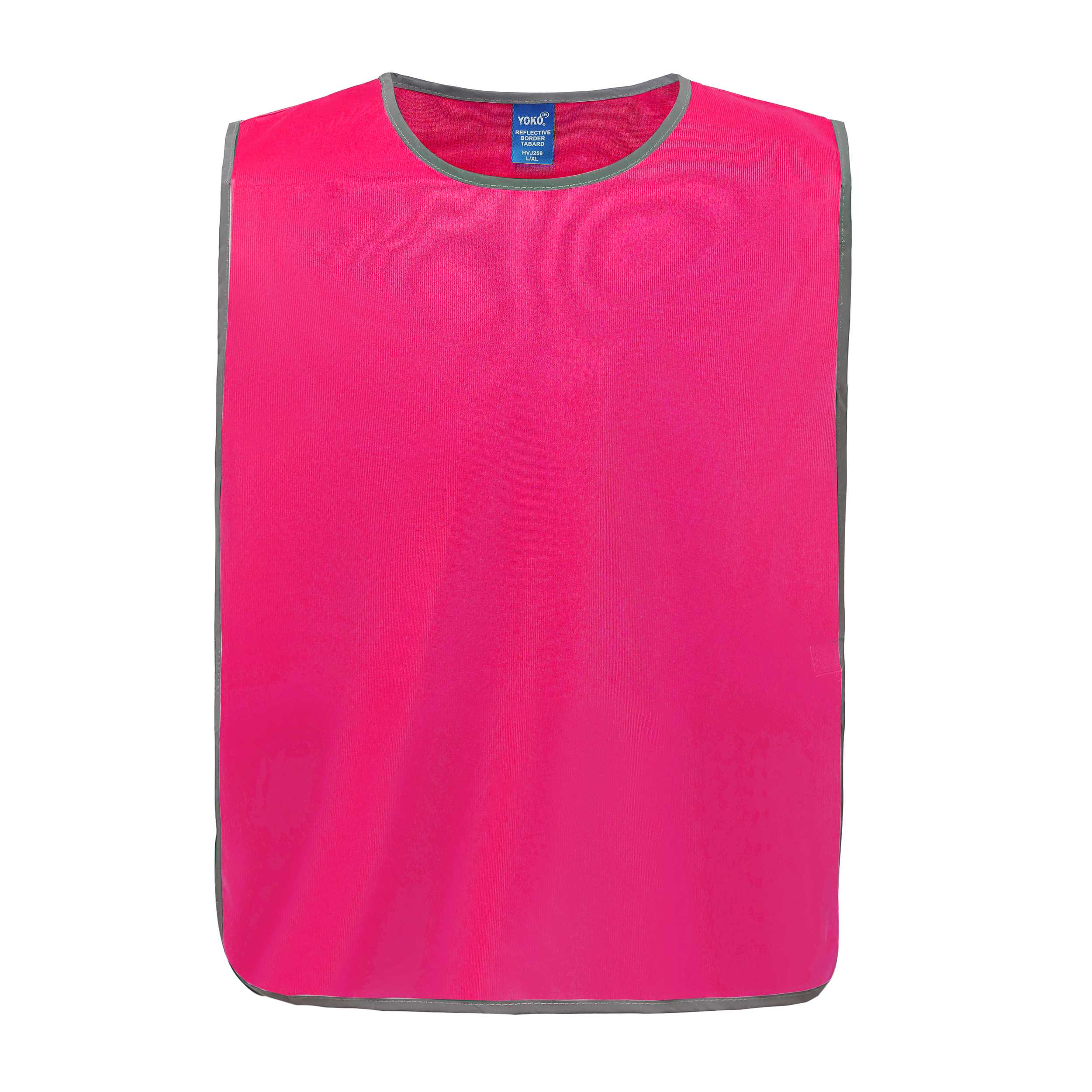 Chaleco con bordes reflectantes Fluo Pink
