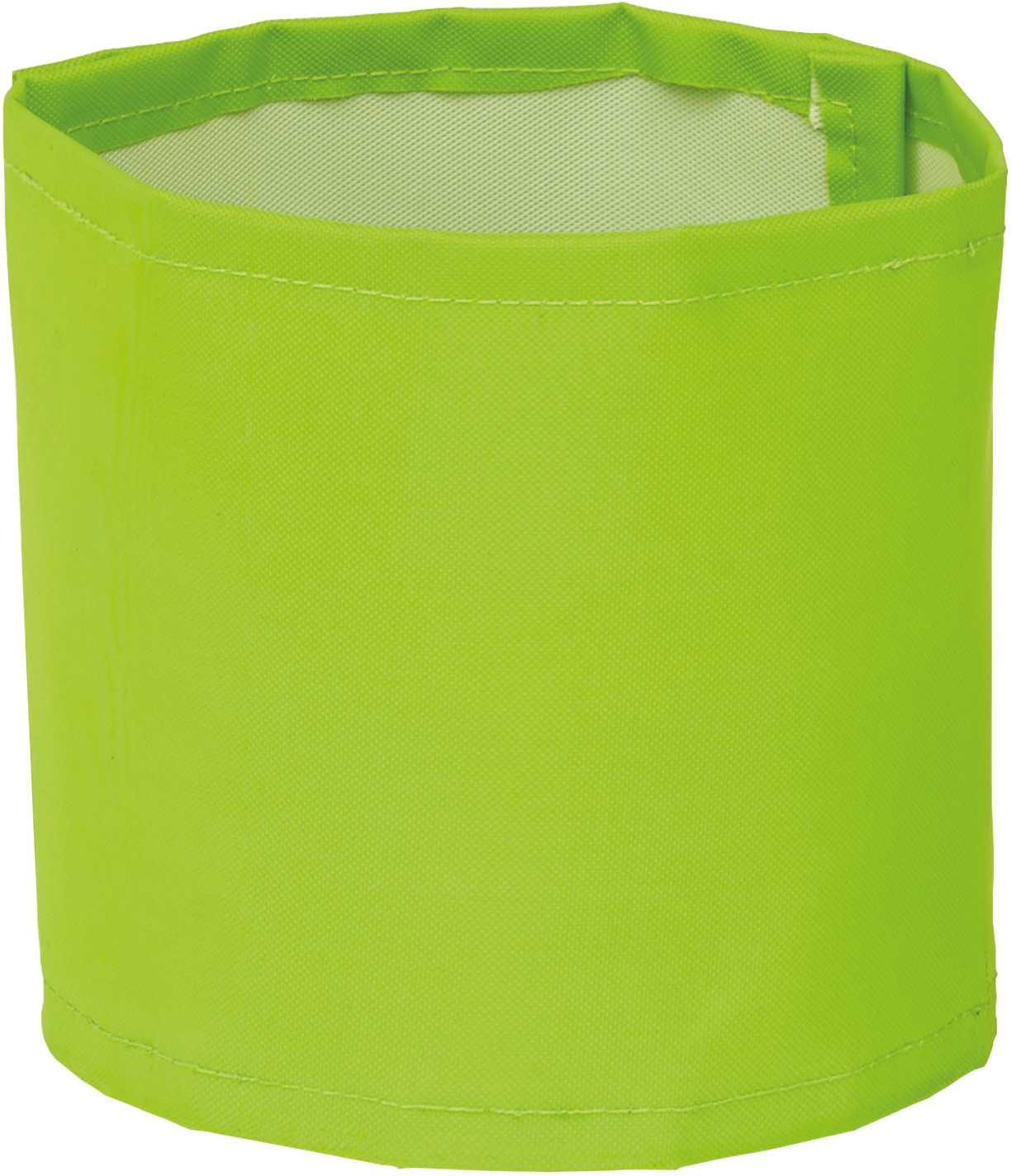 Brazalete alta visibilidad ancho para estampar Lime