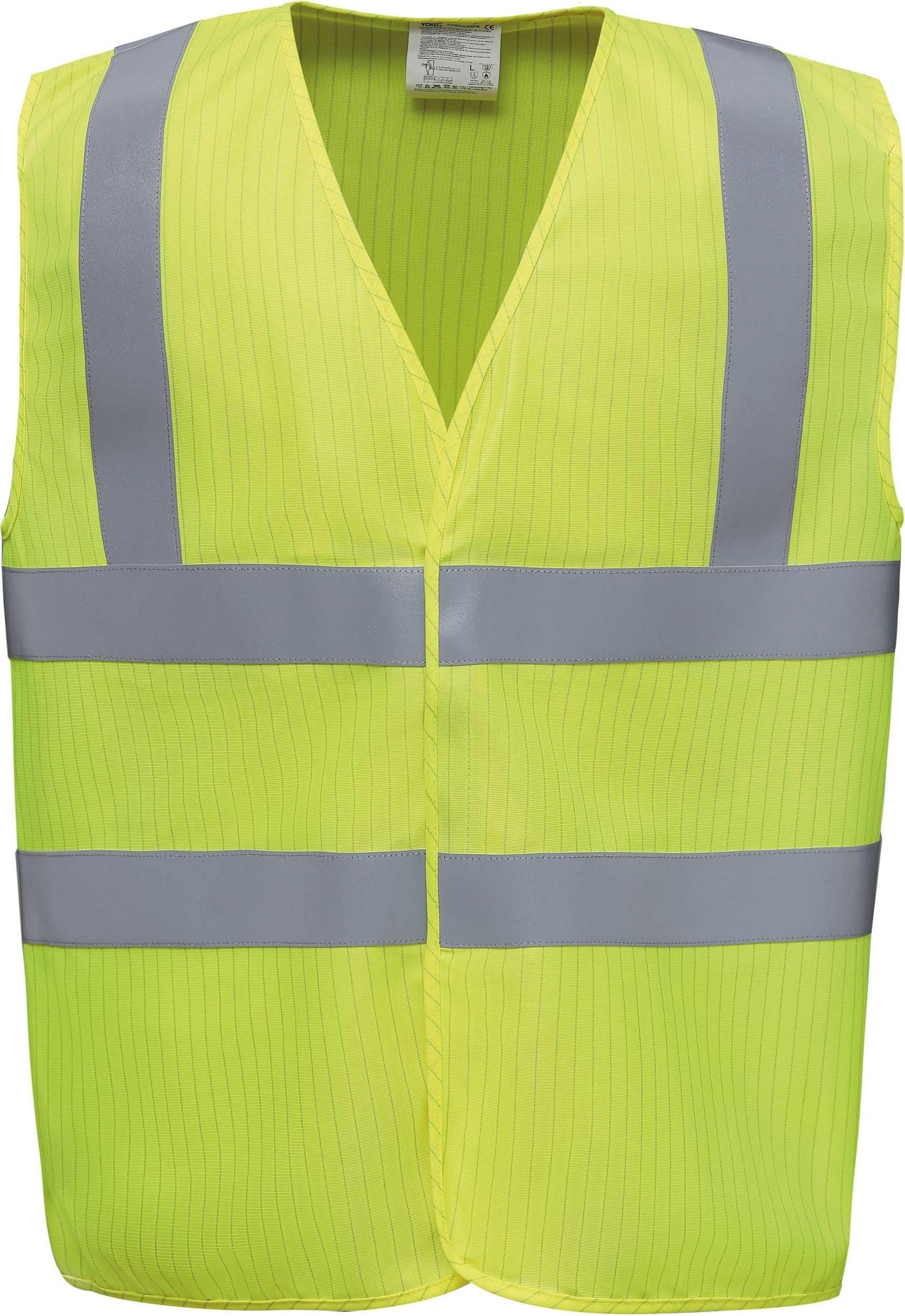 Chaleco alta visibilidad, LSF (calor y llamas) y antiestático Hi Vis Yellow