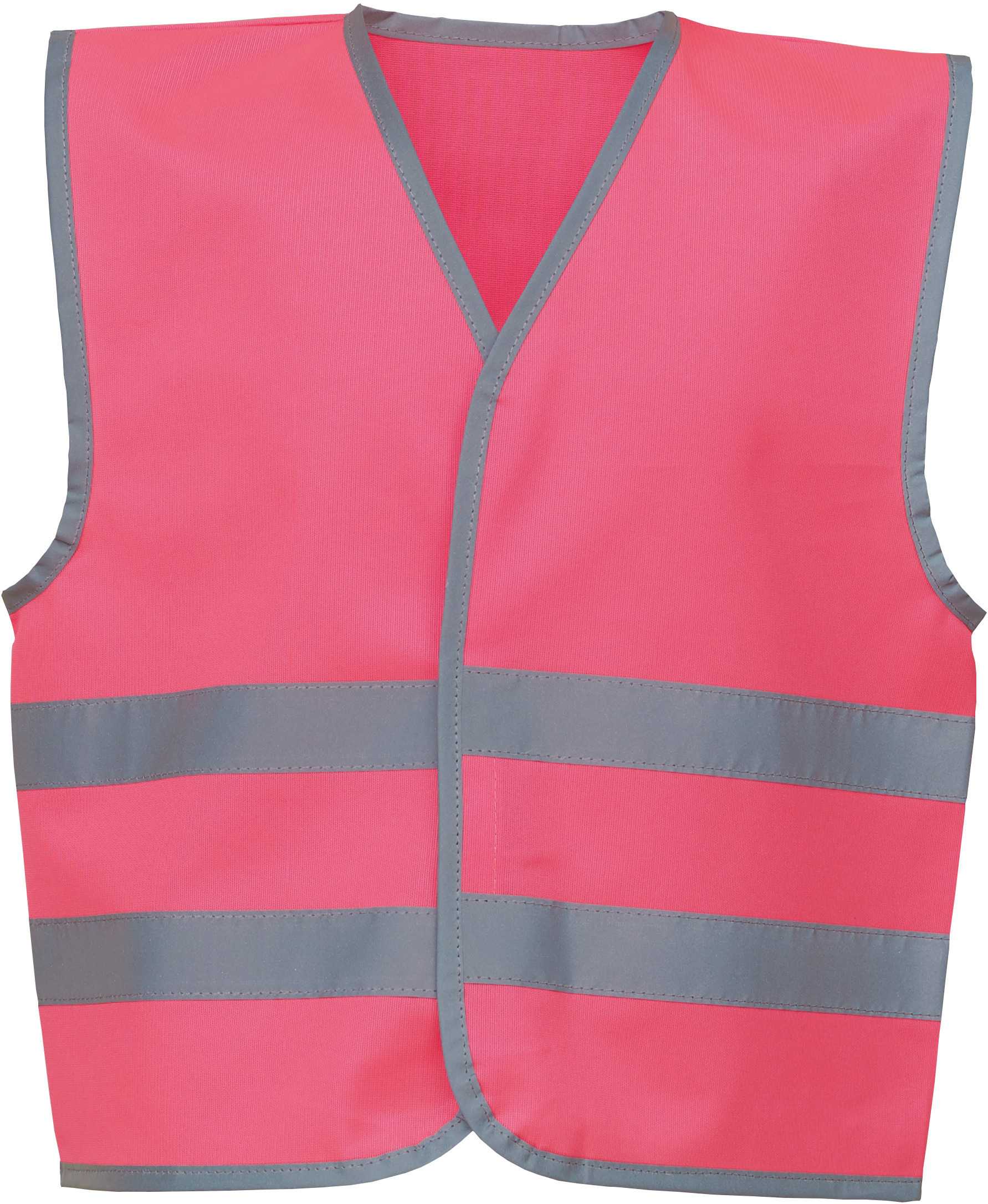 Chaleco con bordes y tiras reflectantes Pink