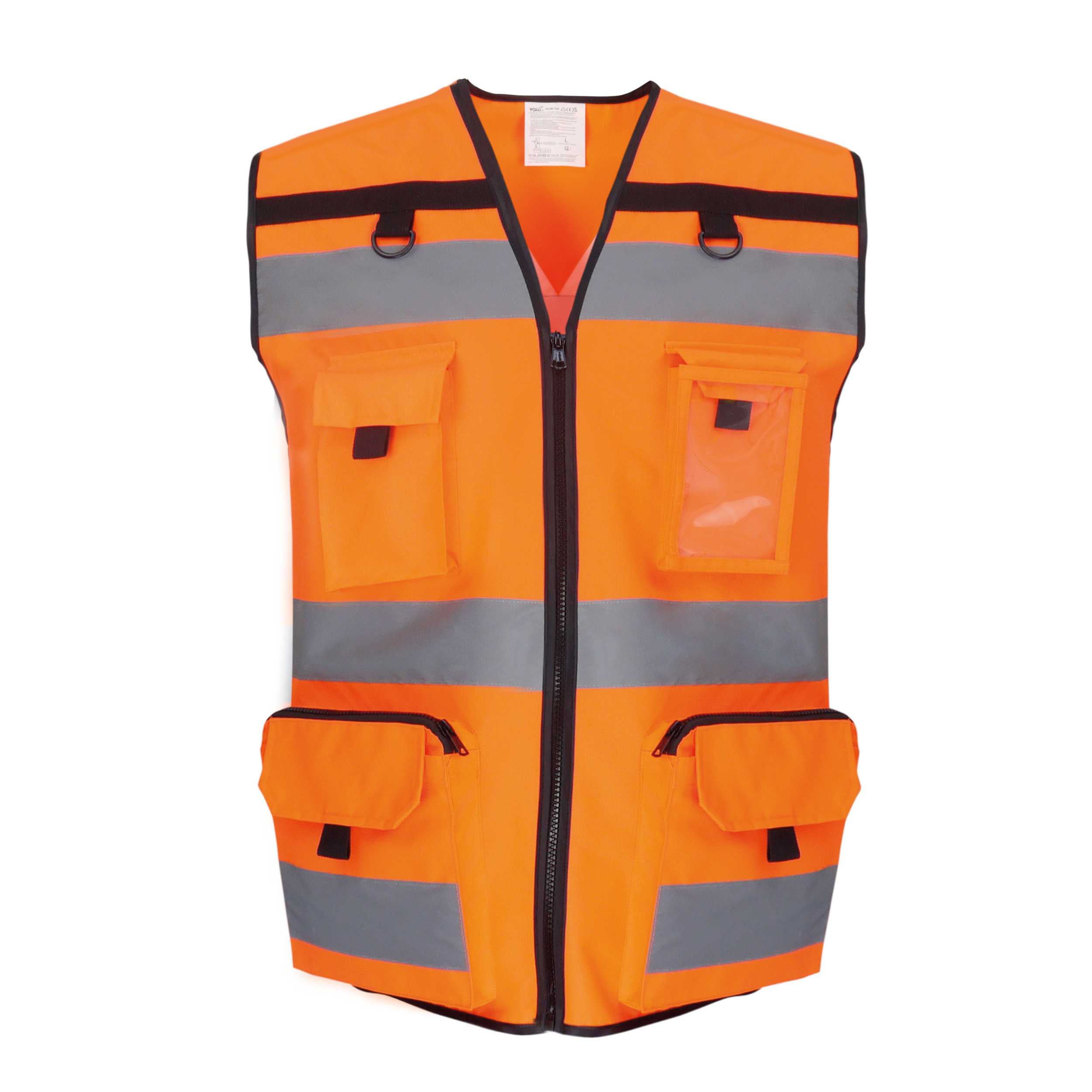 Chaleco de alta visibilidad rip stop Hi Vis Orange