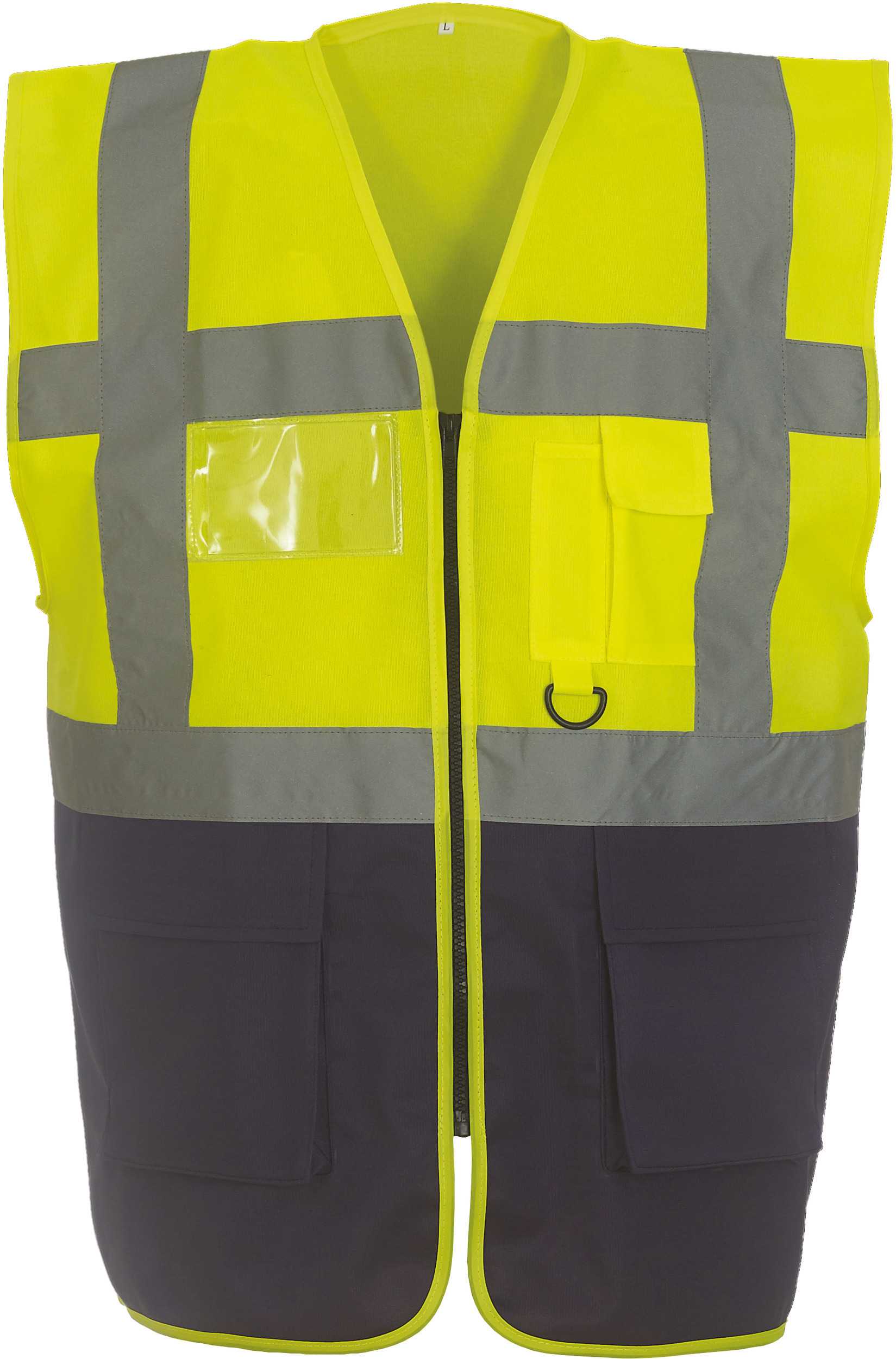 Chaleco multifunción de alta visibilidad Hi Vis Yellow / Navy