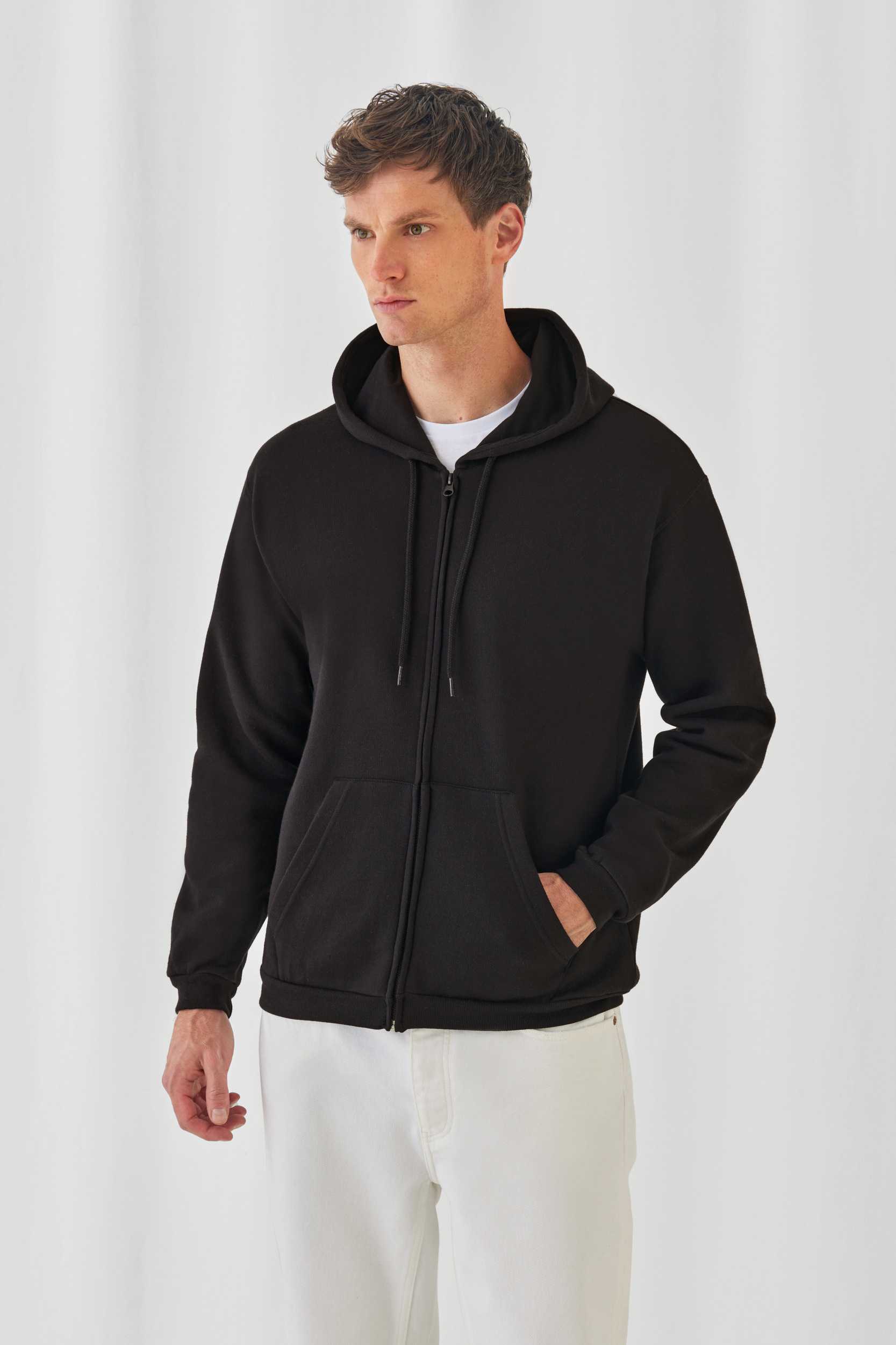 B & C ID.205 Sudadera capucha y cremallera