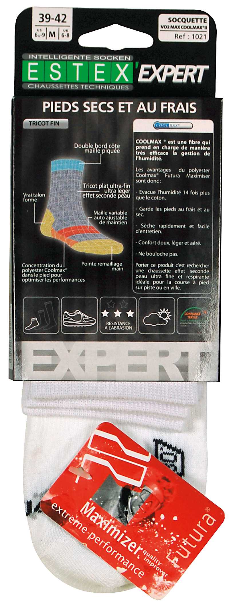  Estex Calcetines VO2 Coolmax - Juego de 2 pares.