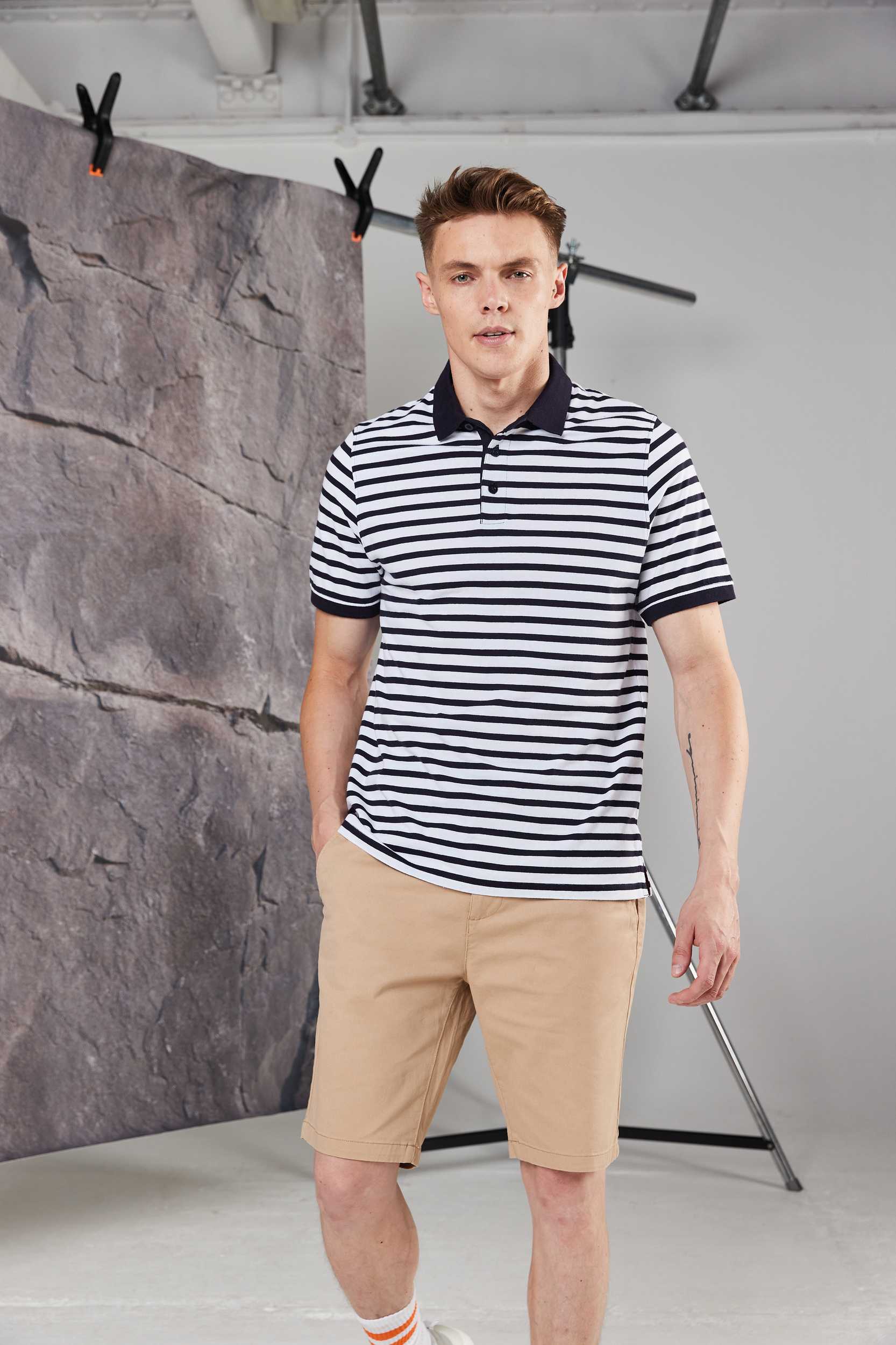 Front Row Polo jersey a rayas