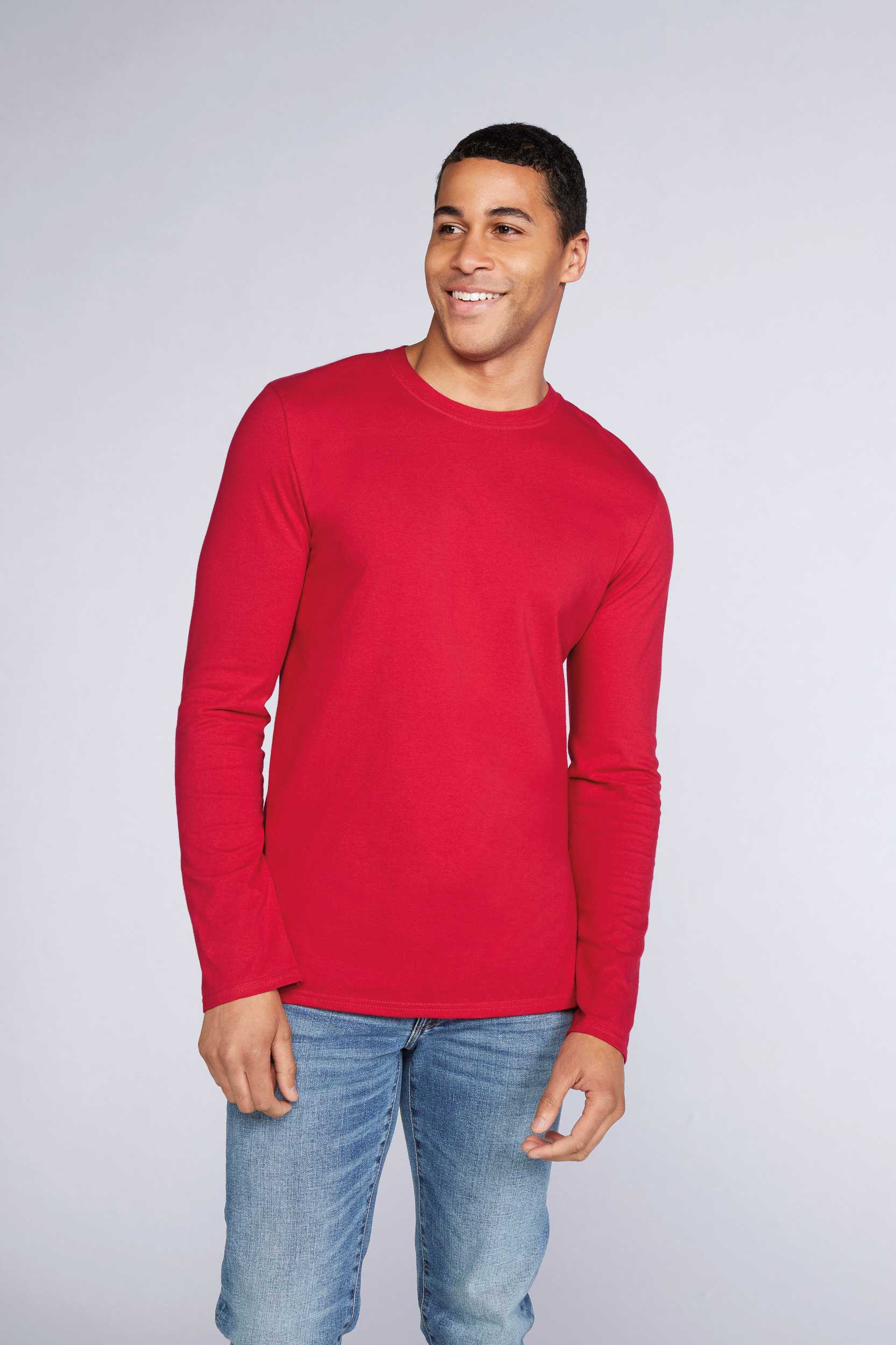 Gildan Camiseta Softstyle manga larga hombre