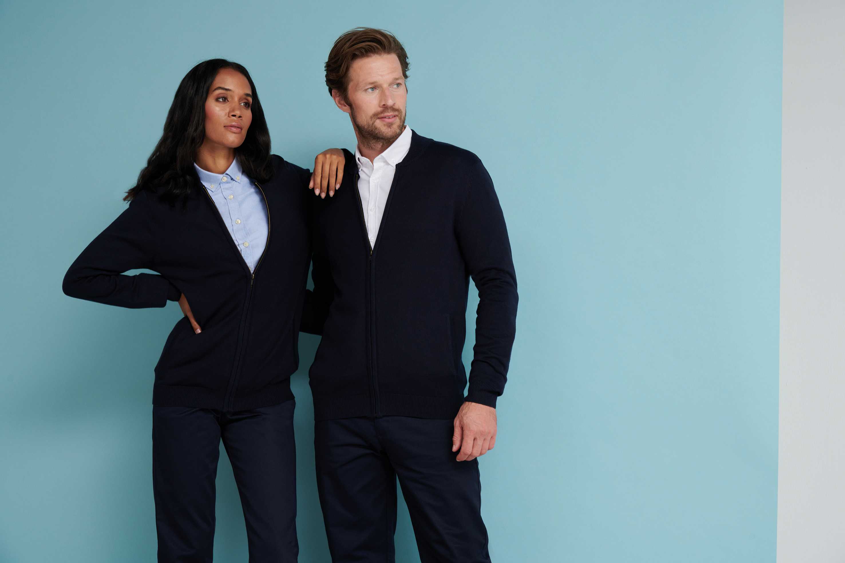  Henbury Cárdigan con cremallera