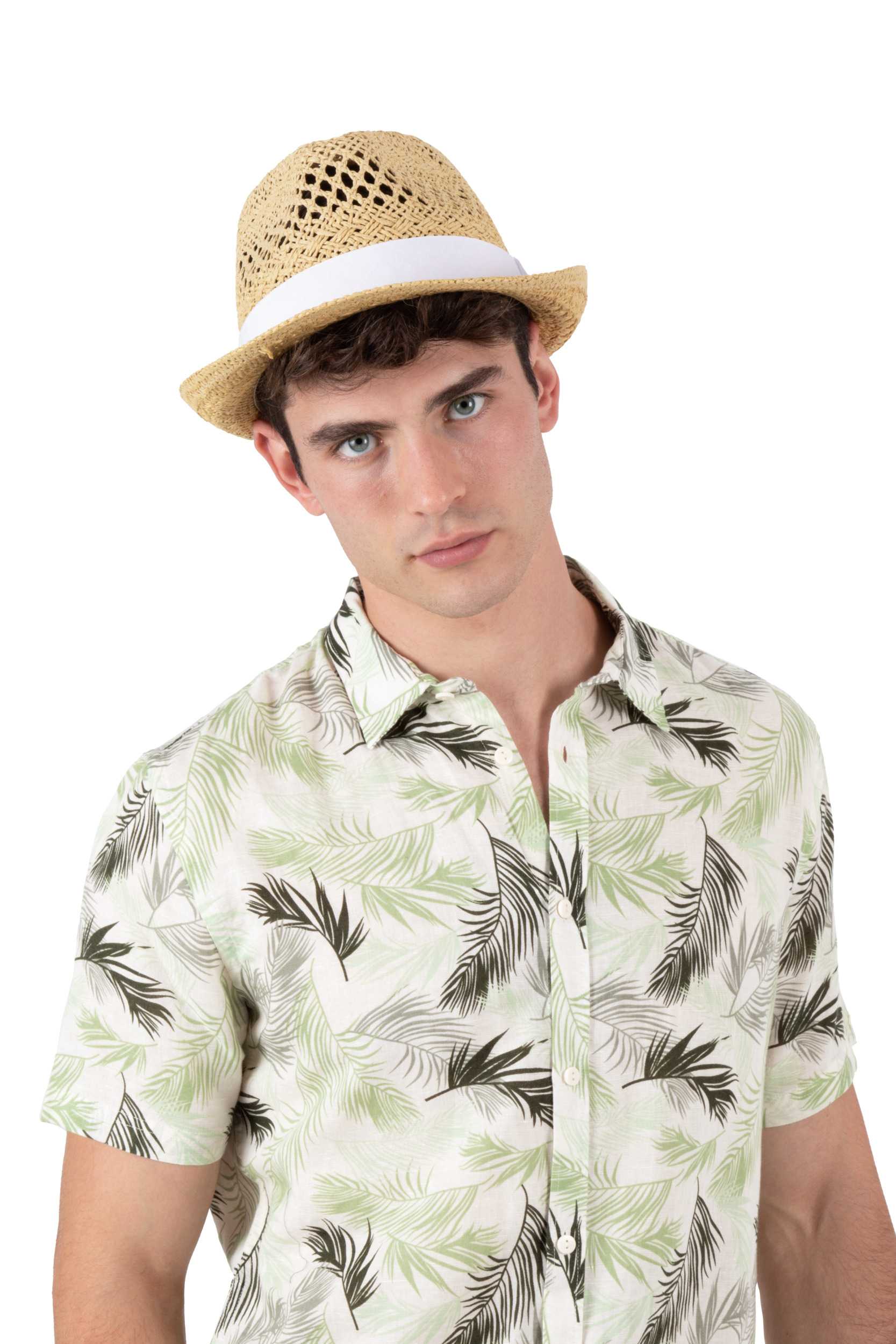 K-up Sombrero de paja estilo Panamá